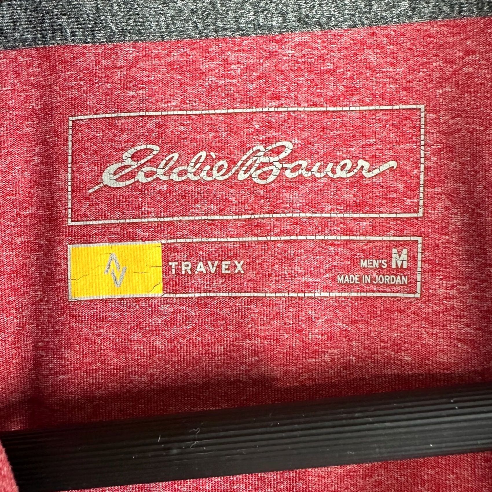Eddie Bauer Eddie Bauer Travex Polo Shirt Mens Medium Red Cotton Short Sleeve Split Hem Logo Size US M / EU 48-50 / 2 - 4 Thumbnail