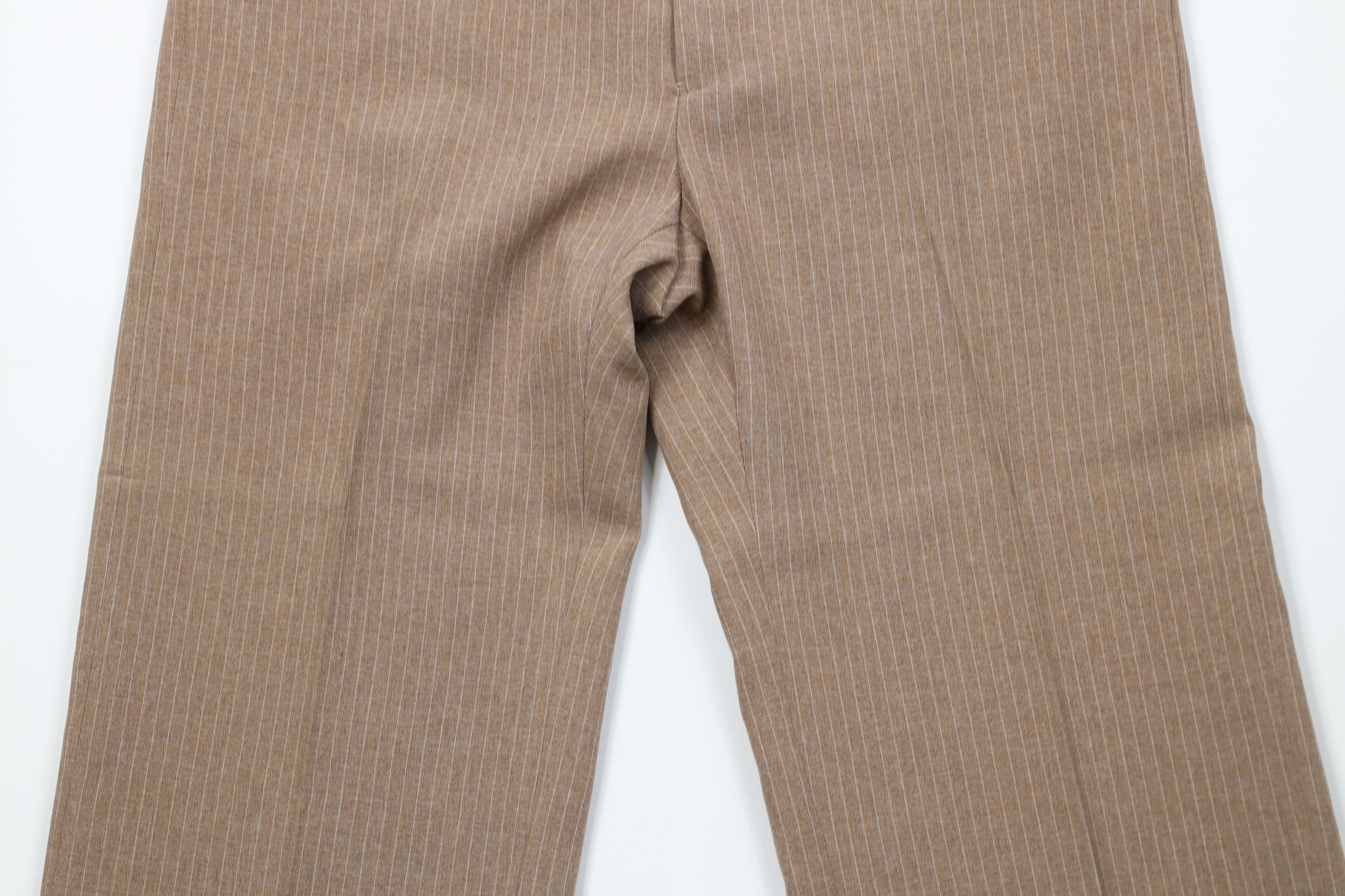 Vintage Vintage 70s Streetwear Knit Wide Leg Chino Pants Beige USA Size US 34 / EU 50 - 3 Thumbnail