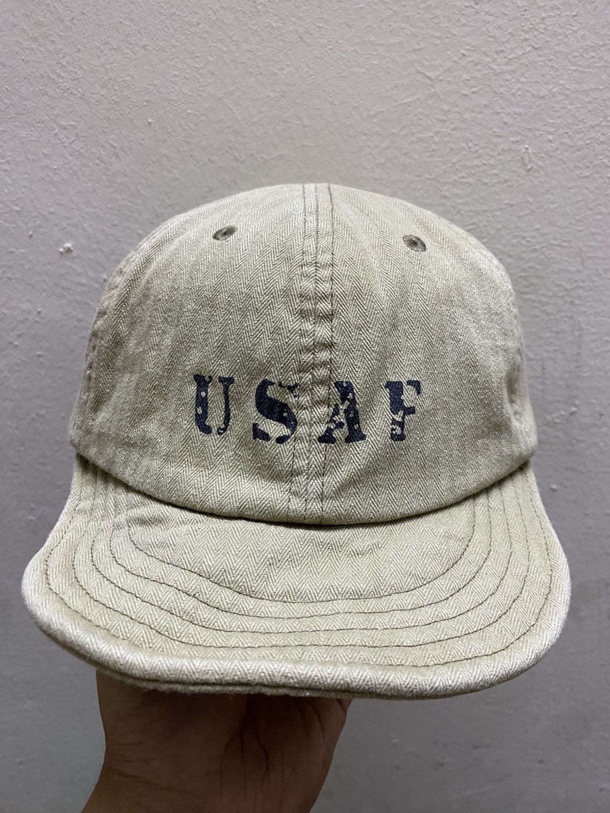 Other Short brim with raised brim style USAF printed cotton hat Size ONE SIZE - 1 Thumbnail