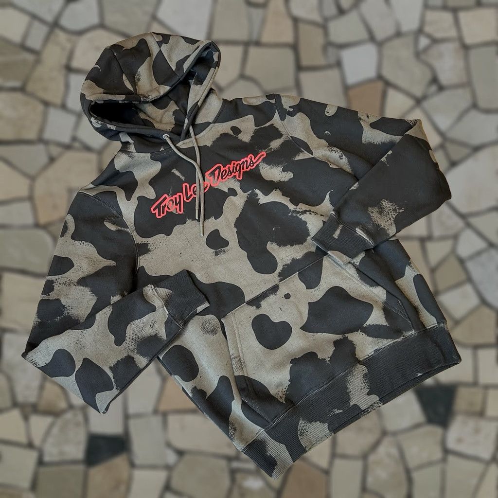 AMO Troy Lee Designs Hoodie Olive Camo Long Sleeve Men’s Small Size US S / EU 44-46 / 1 - 1 Thumbnail