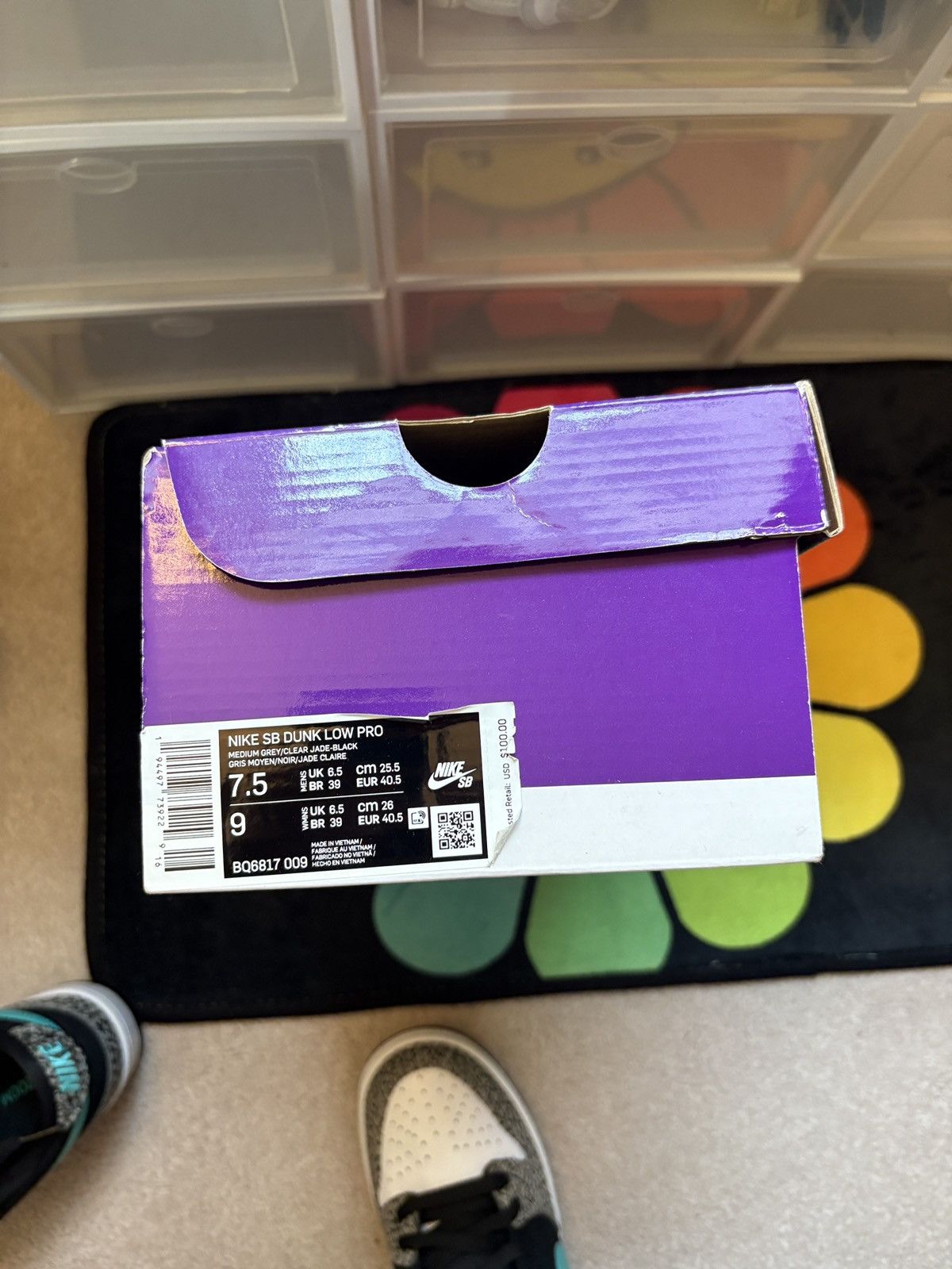 Nike SB Size 7.5 - Nike Dunk Pro SB Low Atmos Elephant Size US 7.5 / EU 40-41 - 8 Thumbnail