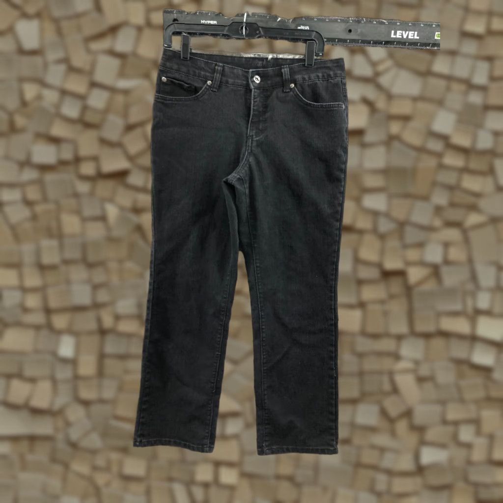 Vintage Sonoma Jeans Womens Short 8 Dark Wash Black Straight Size 30" / US 8 / IT 44 - 1 Thumbnail