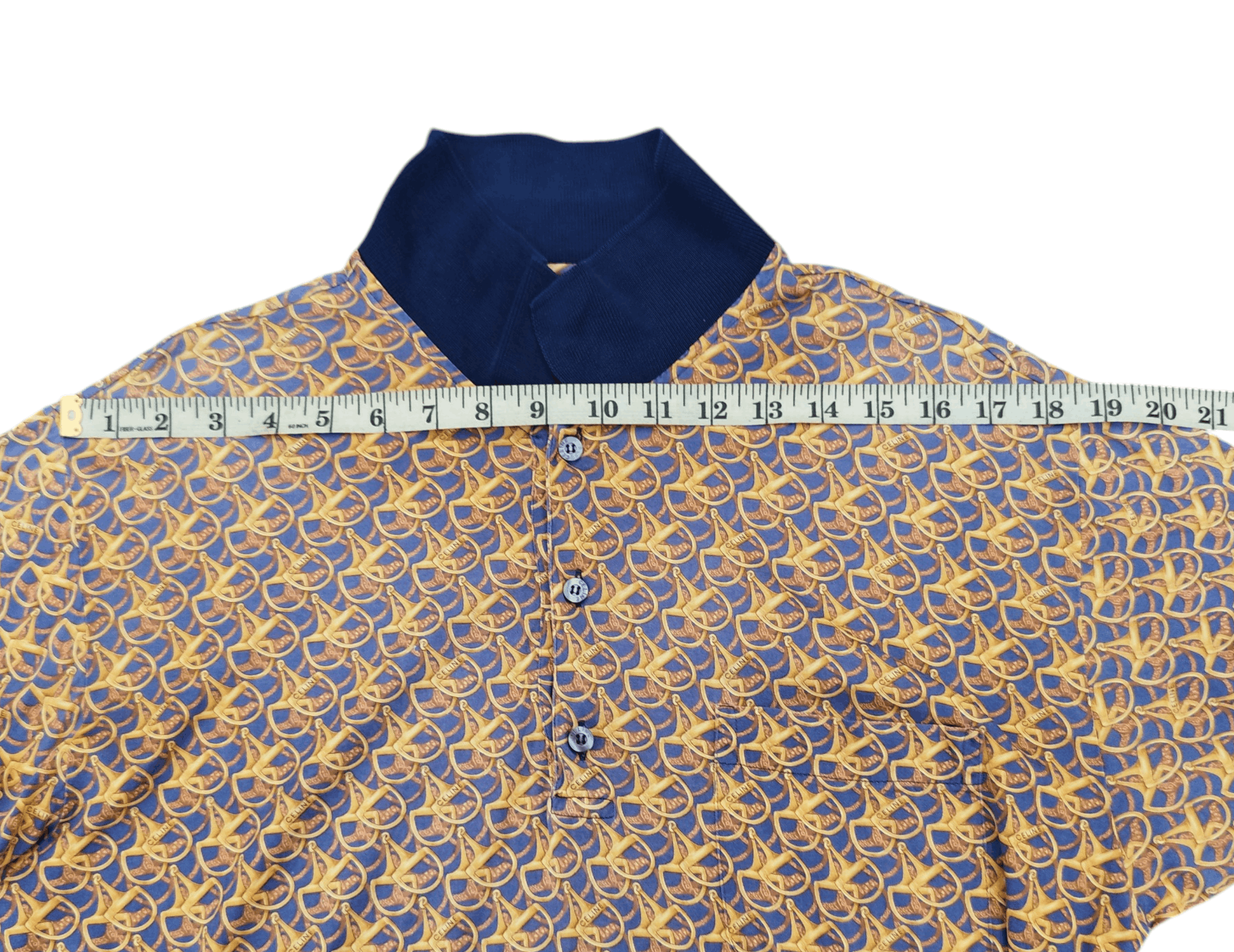 Celine Vintage celine monogram polo shirt Size US M / EU 48-50 / 2 - 8 Thumbnail