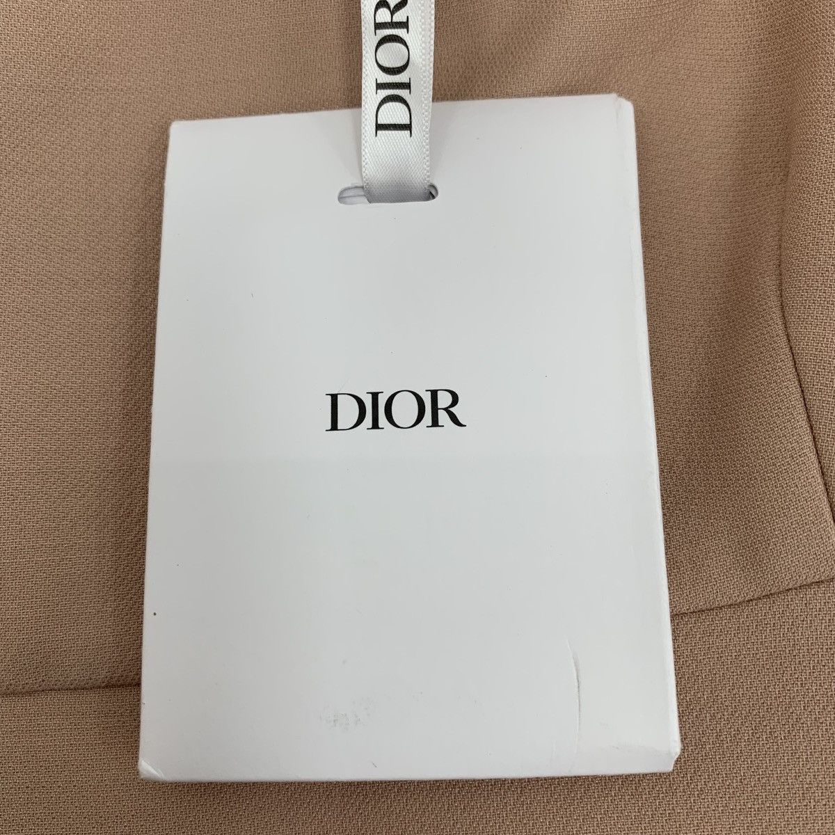Dior Christian Dior Apricot Square Neck Wool Camisole Dress K26WX Size S / US 4 / IT 40 - 6 Thumbnail