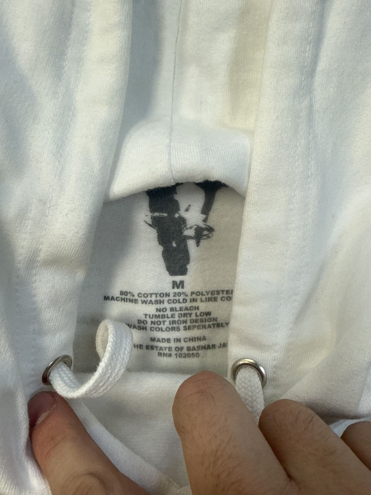 Vlone Vlone pop smoke the woo hooded sweatshirt medium white Size US M / EU 48-50 / 2 - 3 Thumbnail