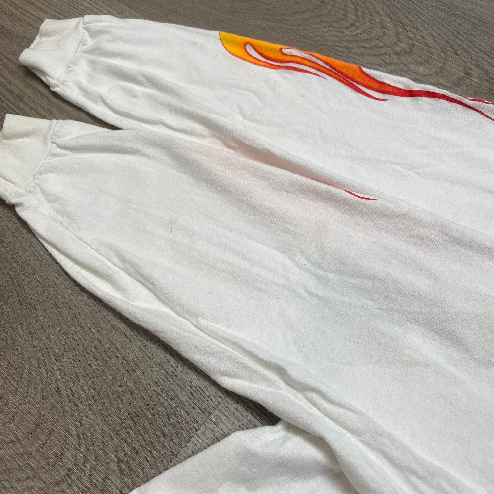Hanes Vintage Y2K I Survived Dumont Thanksgiving Flame Shirt L Size US L / EU 52-54 / 3 - 11 Thumbnail