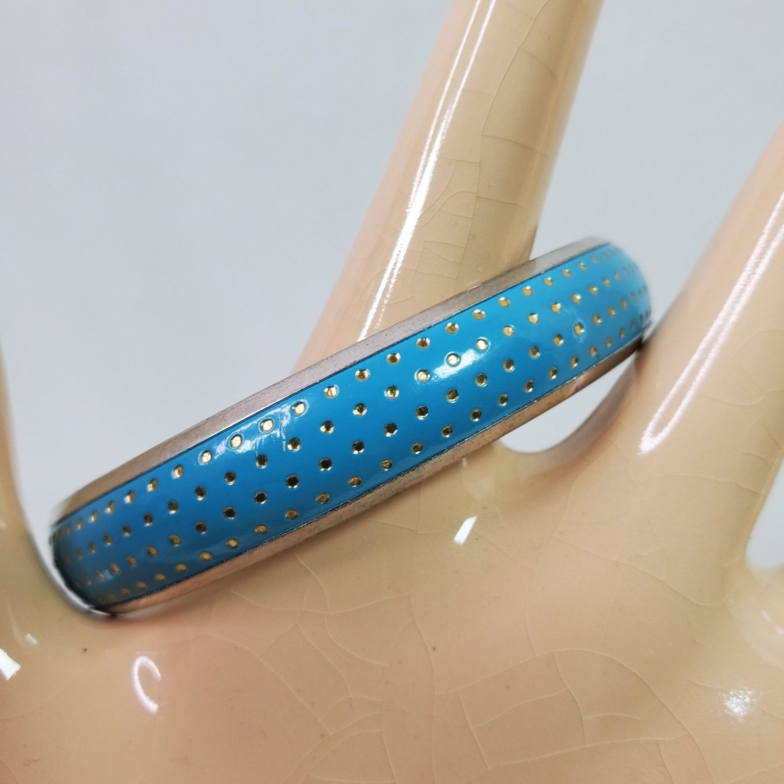 The Unbranded Brand Casual Career Silver Tone w/ Blue Bangle NOS Size ONE SIZE - 3 Thumbnail