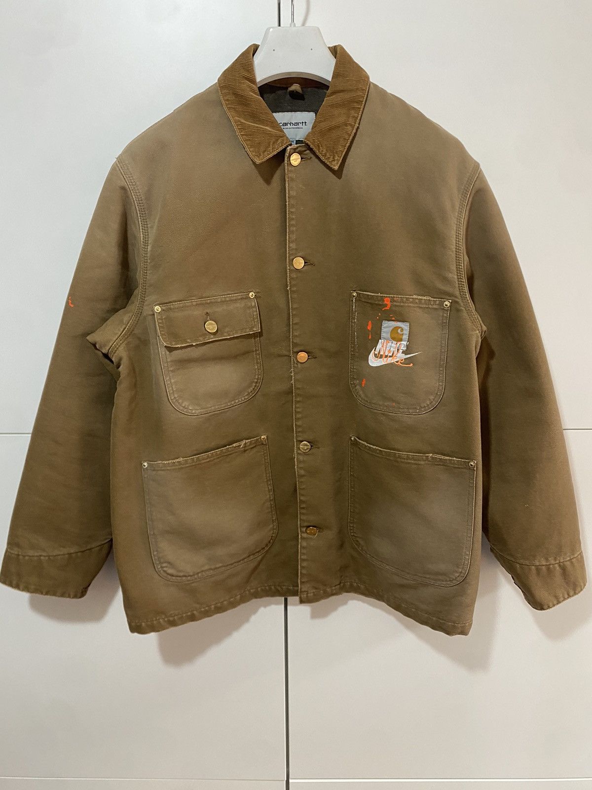 Carhartt Wip Rare Chore Coat 100 Carhartt Wip x Nike jacket size M brown Size US M / EU 48-50 / 2 - 1 Thumbnail