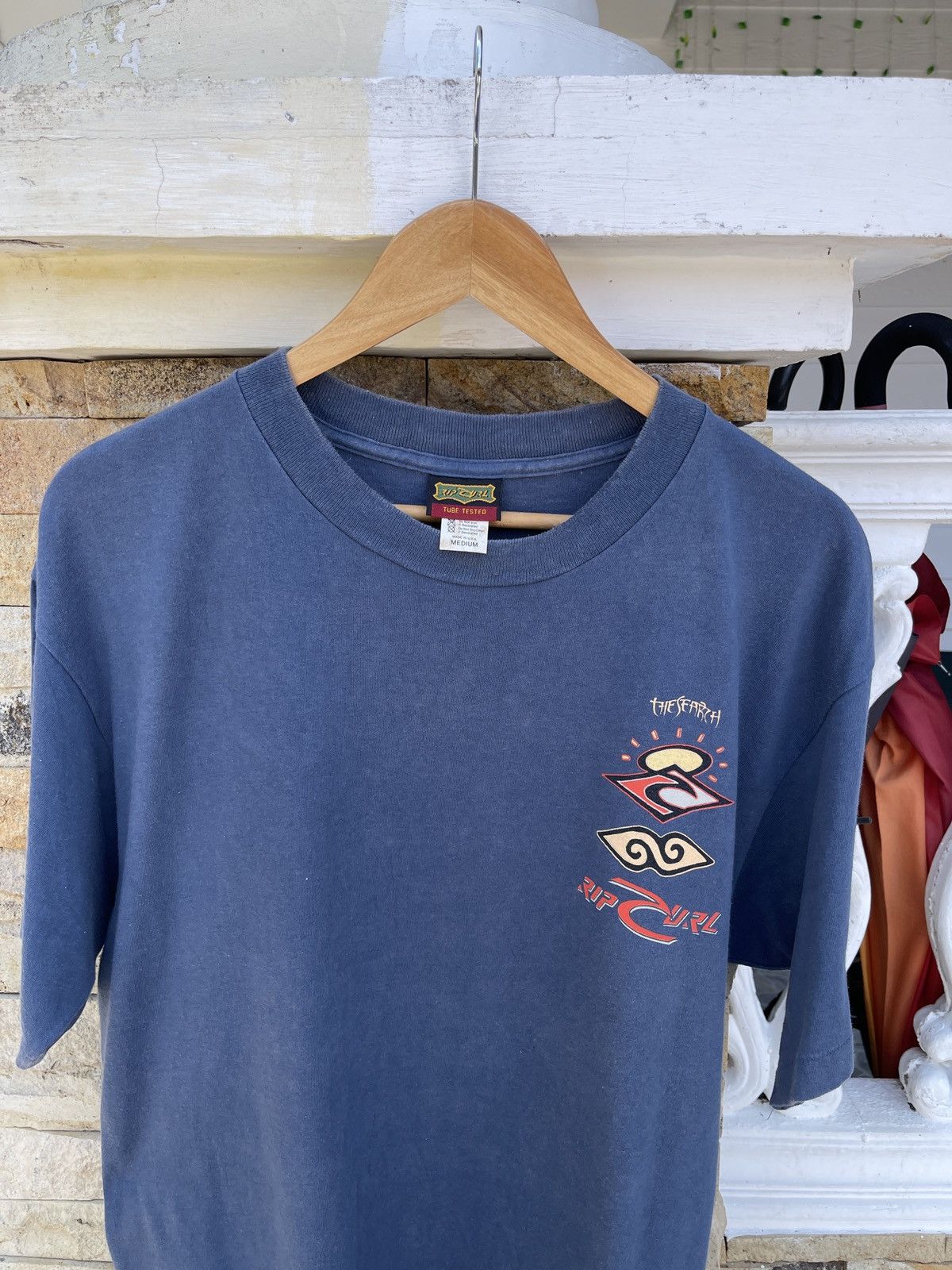 Ripcurl Rare🔥Vintage 90s FADED Ripcurl Surfing Tee Size US L / EU 52-54 / 3 - 3 Thumbnail