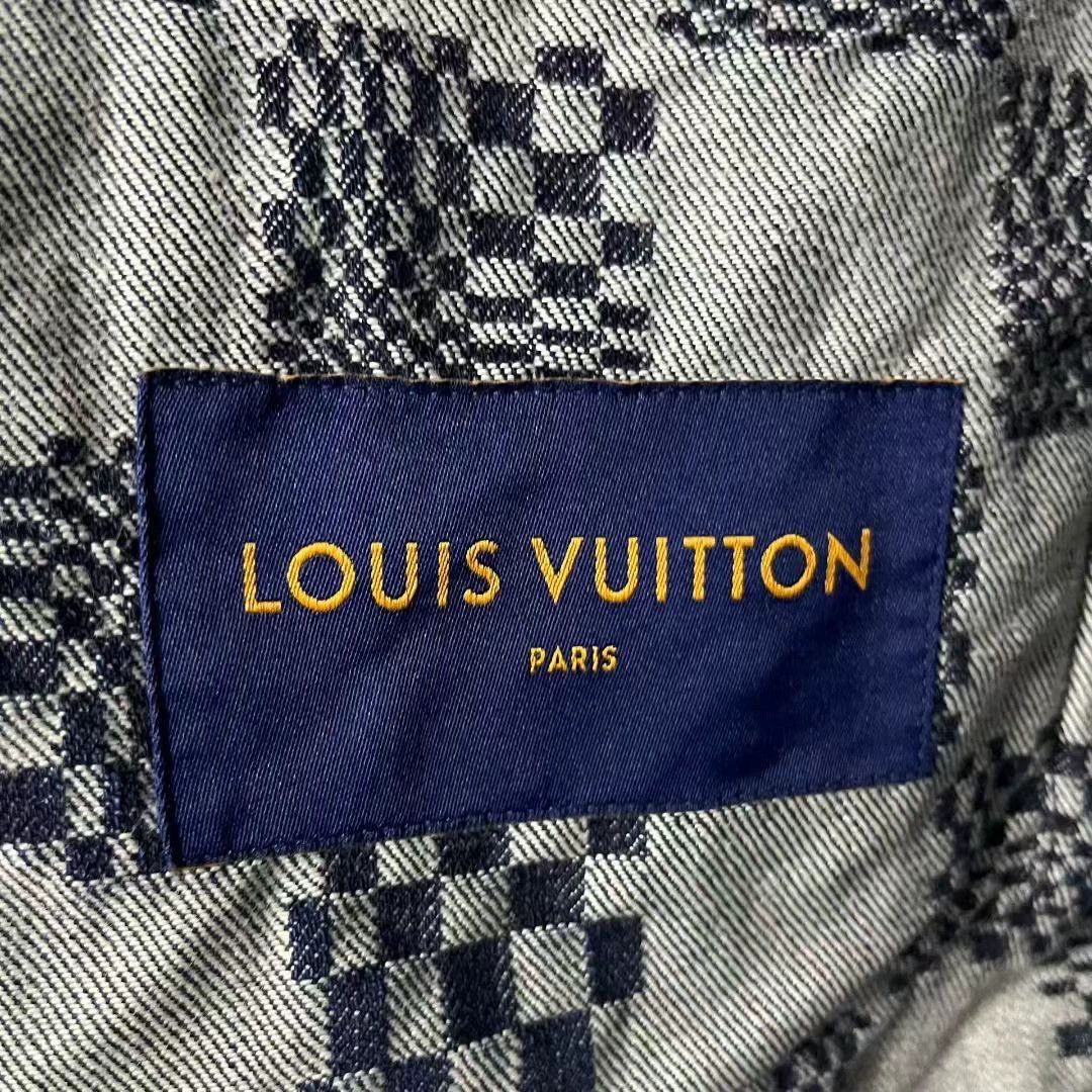 Louis Vuitton black checkered long sleeve denim jacket Size US L / EU 52-54 / 3 - 3 Thumbnail