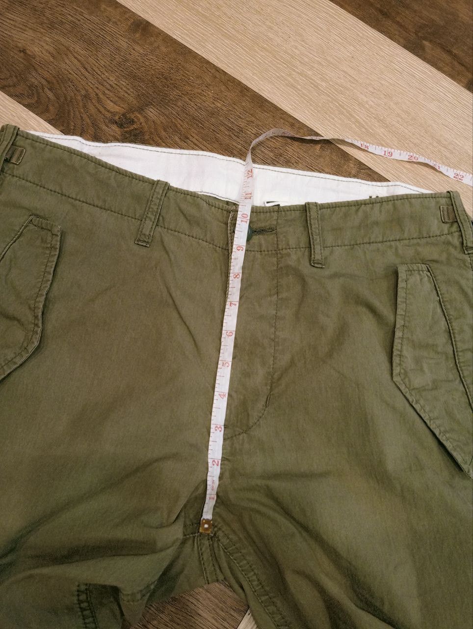 Margaret Howell MARGARET HOWELL X ALPHA INDUSTRIES GREEN ARMY PANTS - SIZE L Size US 34 / EU 50 - 12 Thumbnail