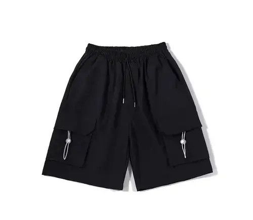 Jean 21SS Indigo Union Japan Black Functional Worker Shorts Size US 32 / EU 48 - 4 Thumbnail