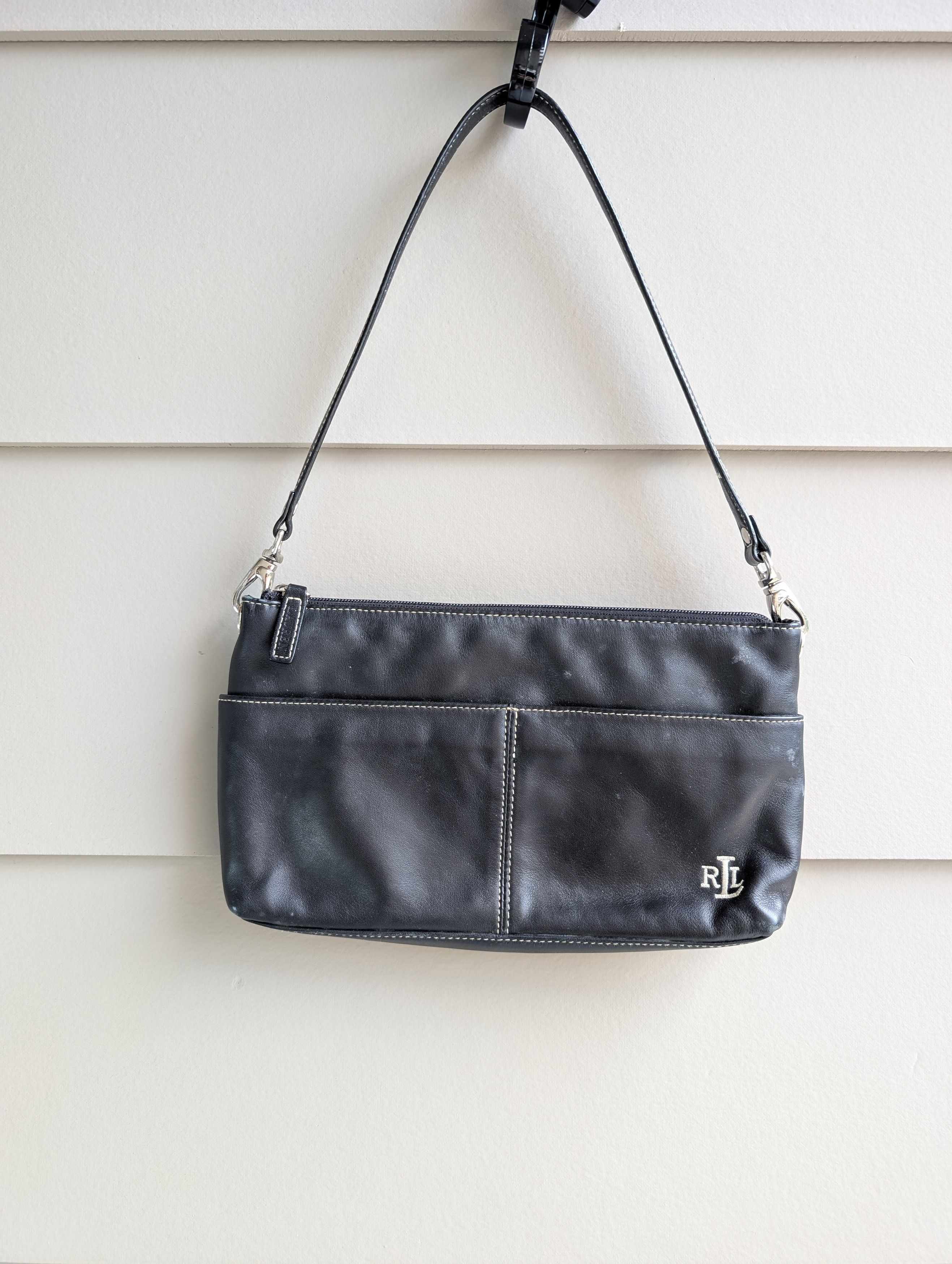 Polo Ralph Laurent Women's Leather Mini Bag in Black