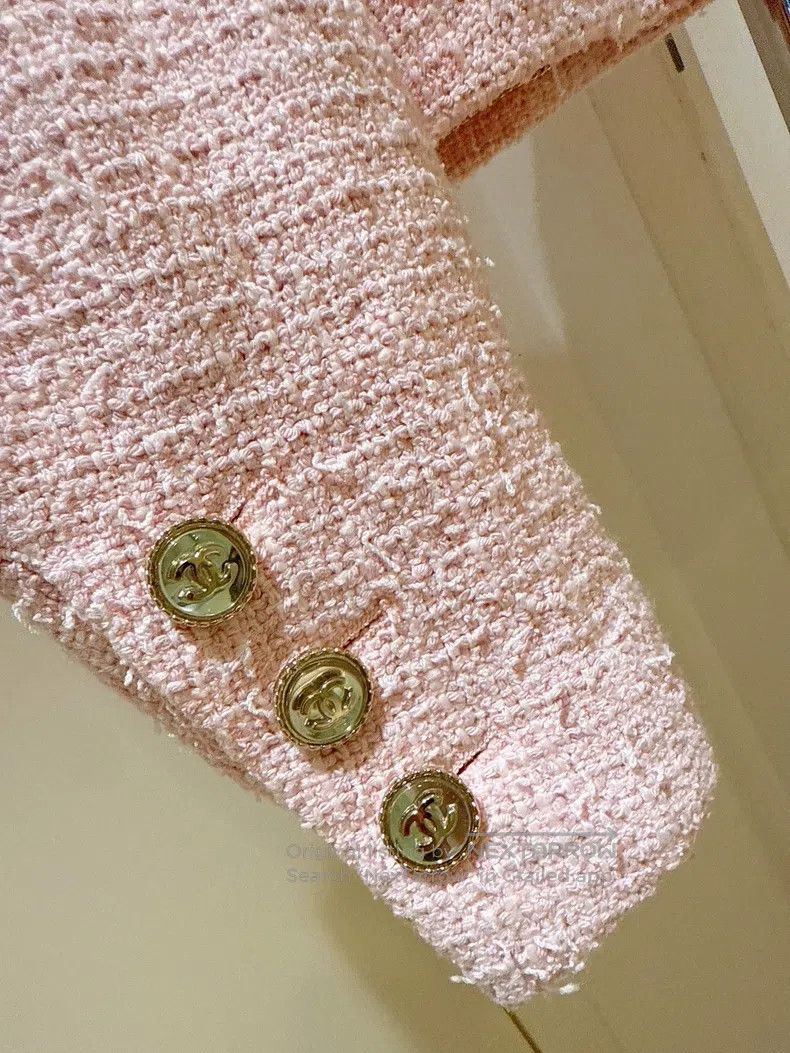 Chanel Chanel 21S Spring and Summer Cherry Blossom Pink Tweed Sil Size XS / US 0-2 / IT 36-38 - 5 Thumbnail