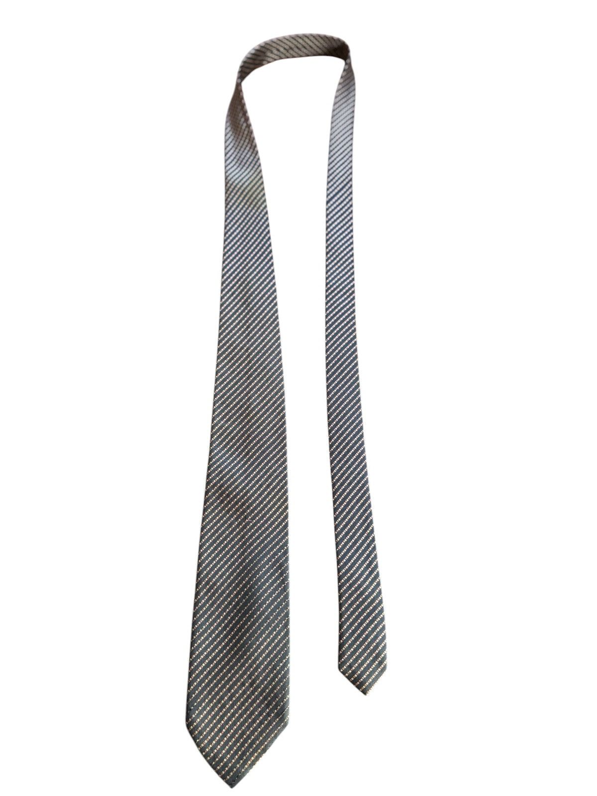 Other KIMIJIMA Tokyo Paris Vintage Navy Silk Stripe Tieん Size ONE SIZE - 1 Thumbnail