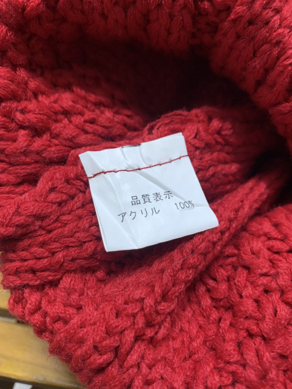 Japanese Brand Sexy Dynamite London Red Knit Beanie Hat Skull Crossbones Size ONE SIZE - 8 Thumbnail