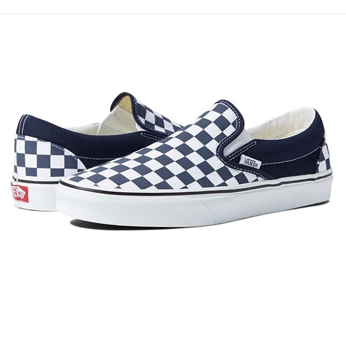 Vans Vans Classic SLIP-ON CHECKERBOARD Sneaker 8 PARISIAN NIGHT B | Grailed