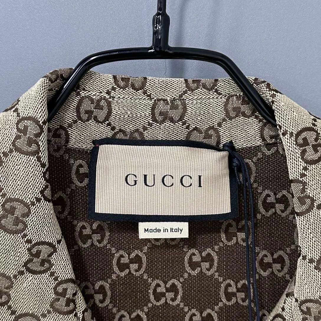 Gucci GUCCI GG Denim Short Sleeve Shirt NWT Size 48 Size US M / EU 48-50 / 2 - 4 Thumbnail