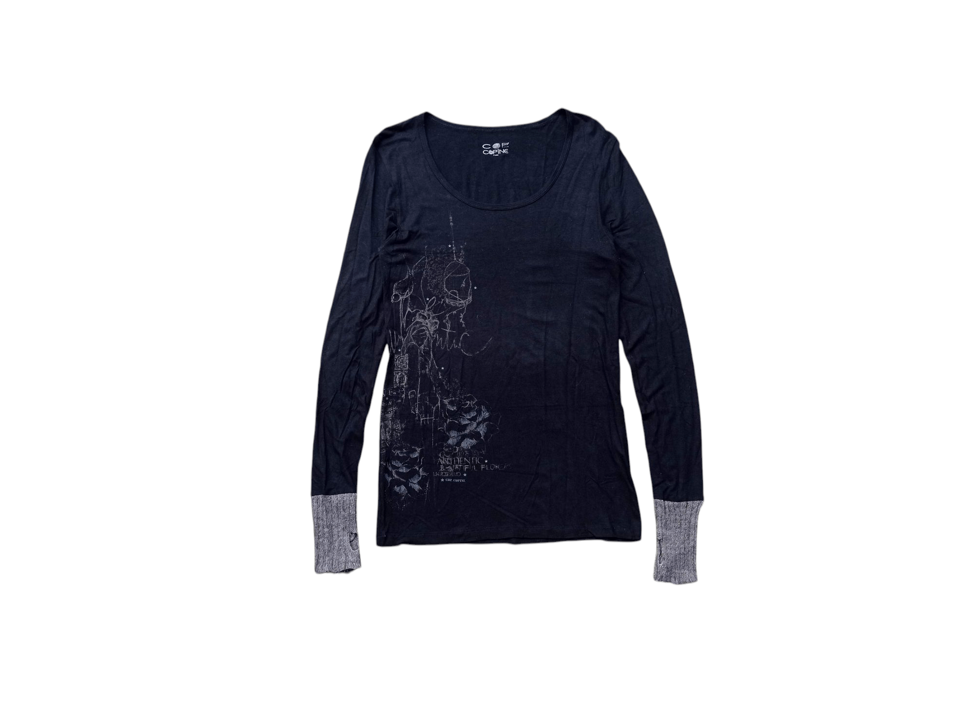 Cop Copine × Designer Presumed Cop Copine | Sheer Long Sleeve T