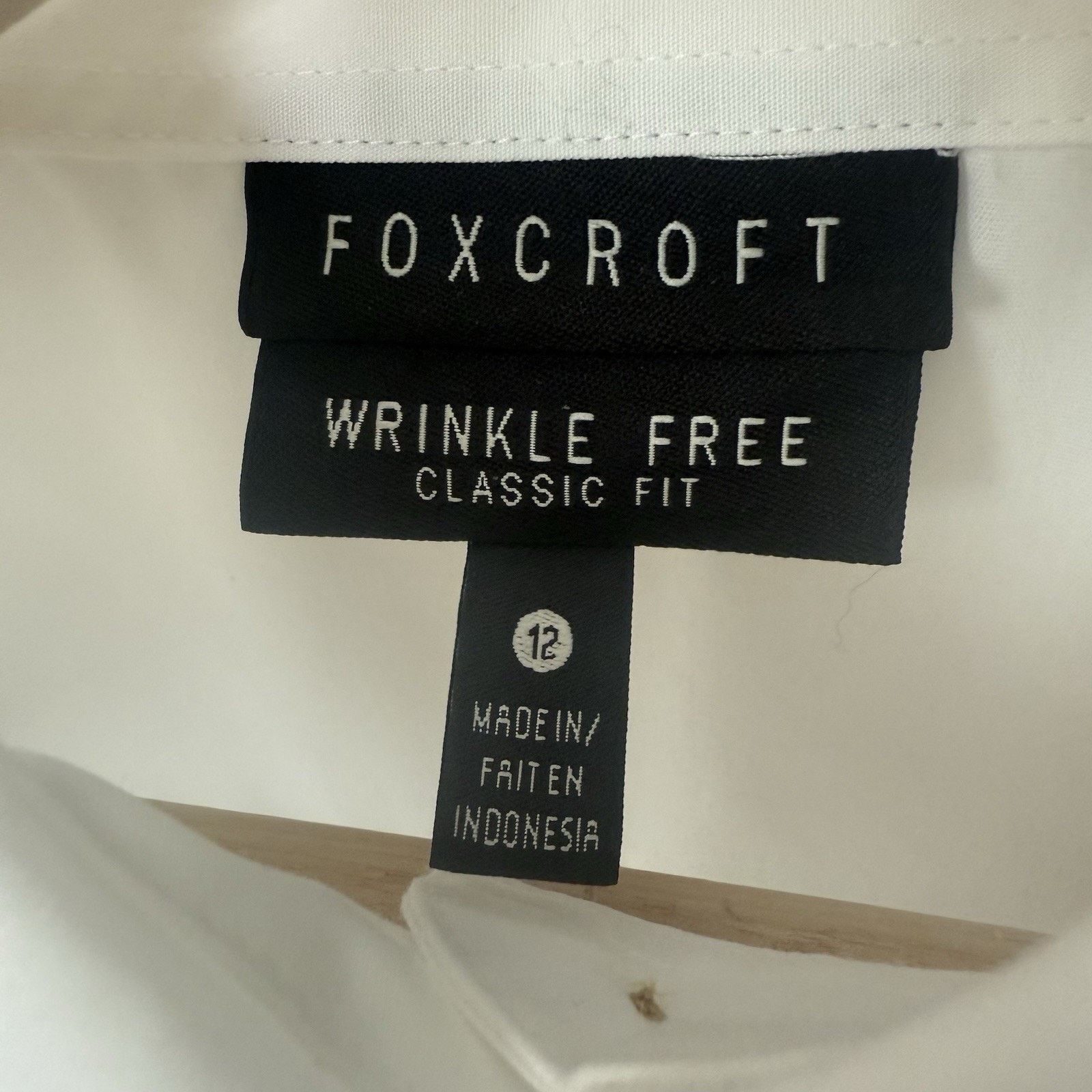 Other Foxcroft Top Blouse Embroidered Wrinkle Free Preppy Office Size XL / US 12-14 / IT 48-50 - 3 Thumbnail