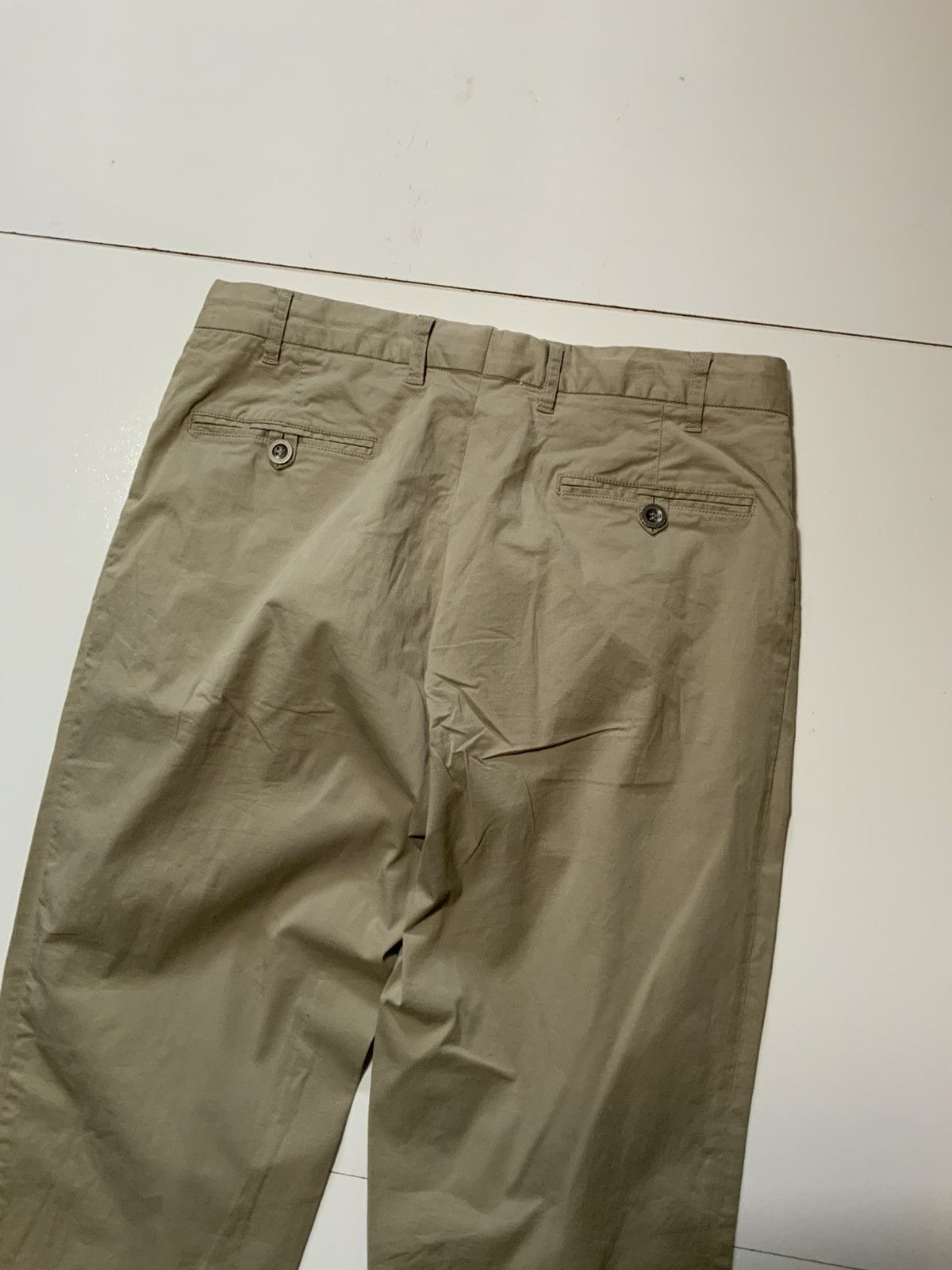 Designer Dekko Mode Khaki Tan Classic Five Pocket Chino Pants Size US 32 / EU 48 - 9 Thumbnail
