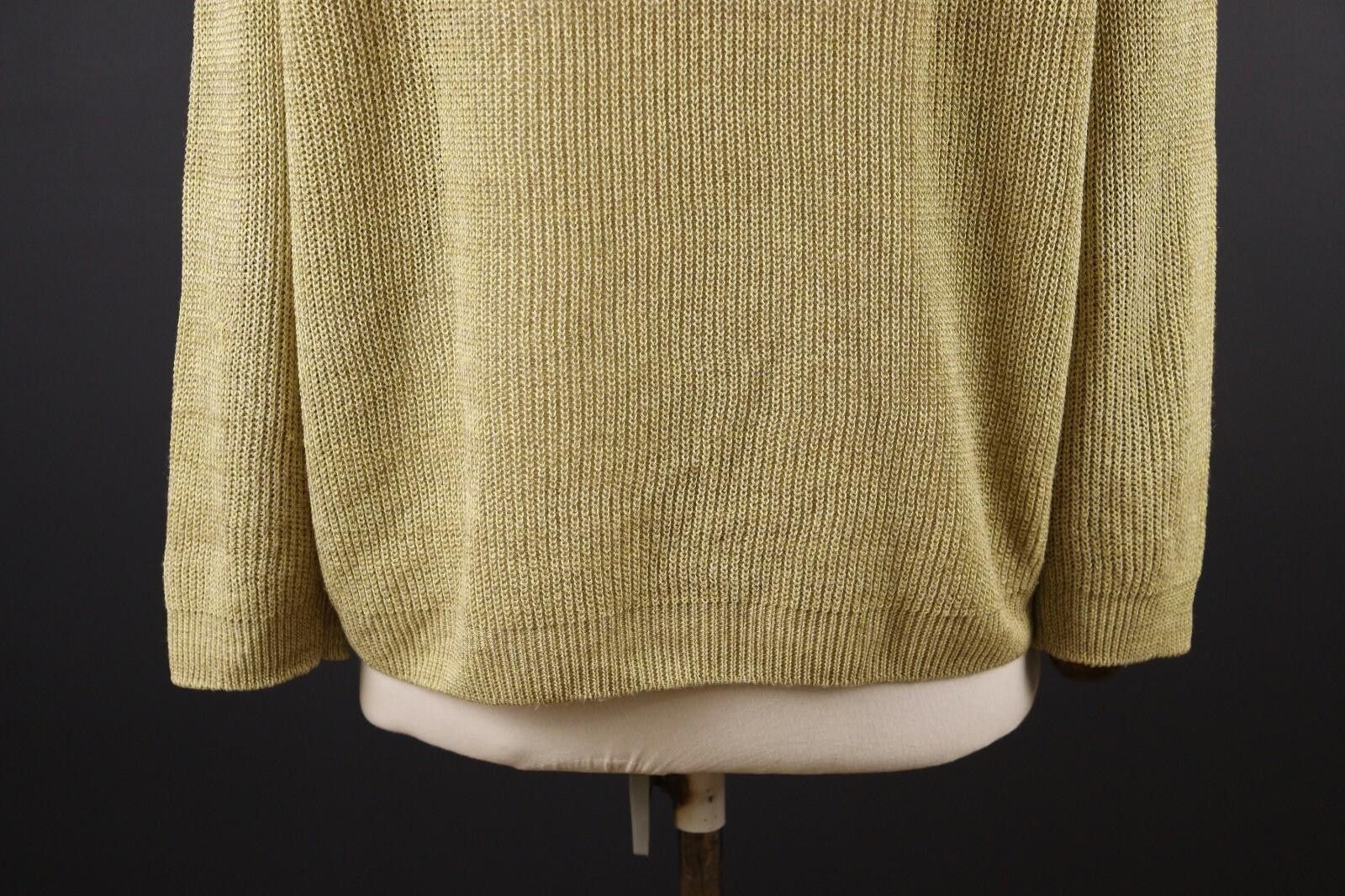 Designer Le Tricot Perugia Beige Oversized Knit Sweater Size L Size L / US 10 / IT 46 - 8 Thumbnail