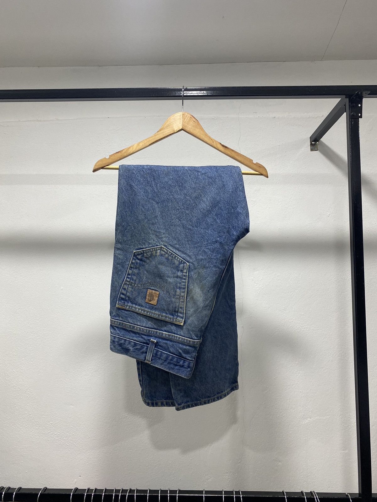 Carhartt × Vintage Vintage Carhartt Paint Splatter Denim 90s Size US 35 - 1 Thumbnail