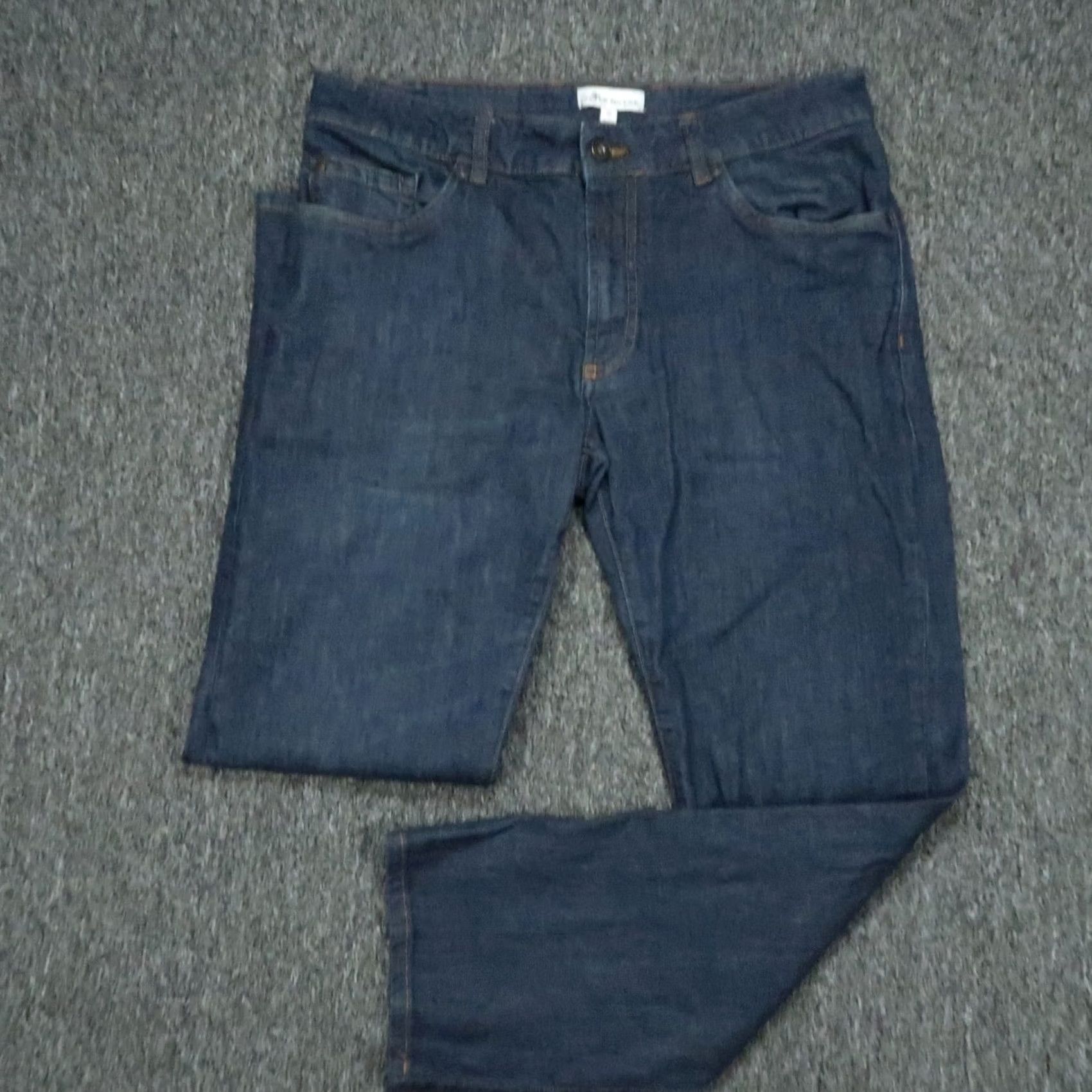 Peter Millar Peter Millar Jeans Mens 32x28 Blue Dark Wash 5-Pocket Denim Stretch Straight Outdoor? Size US 32 / EU 48 - 2 Thumbnail