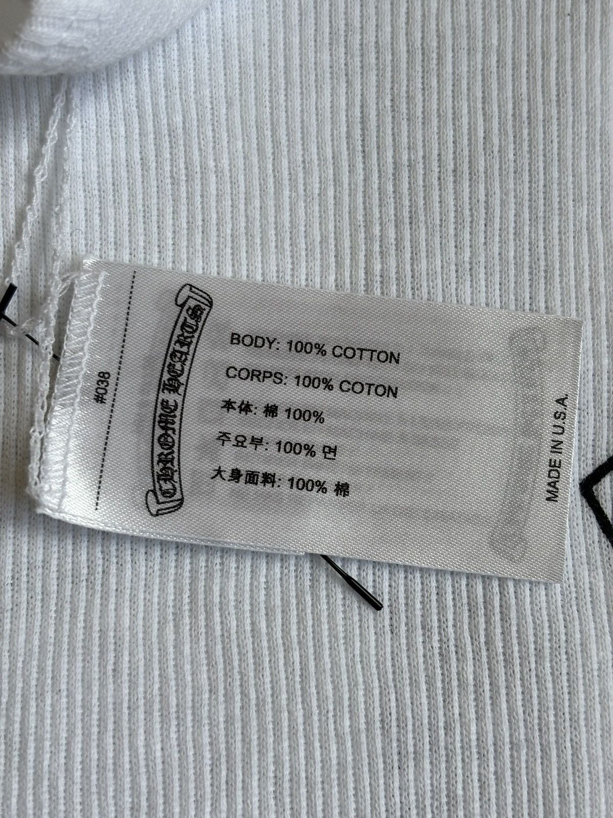 Chrome Hearts Chrome Hearts White Cross T Bar Tank Top Size US L / EU 52-54 / 3 - 5 Thumbnail