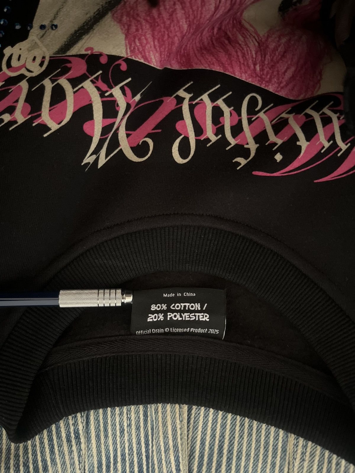 Drain Gang × Sad Boys 1of1Bladee Martyr Tour Rhinestone Crewneck (UPSIDE DOWN TAG) Size US M / EU 48-50 / 2 - 4 Thumbnail