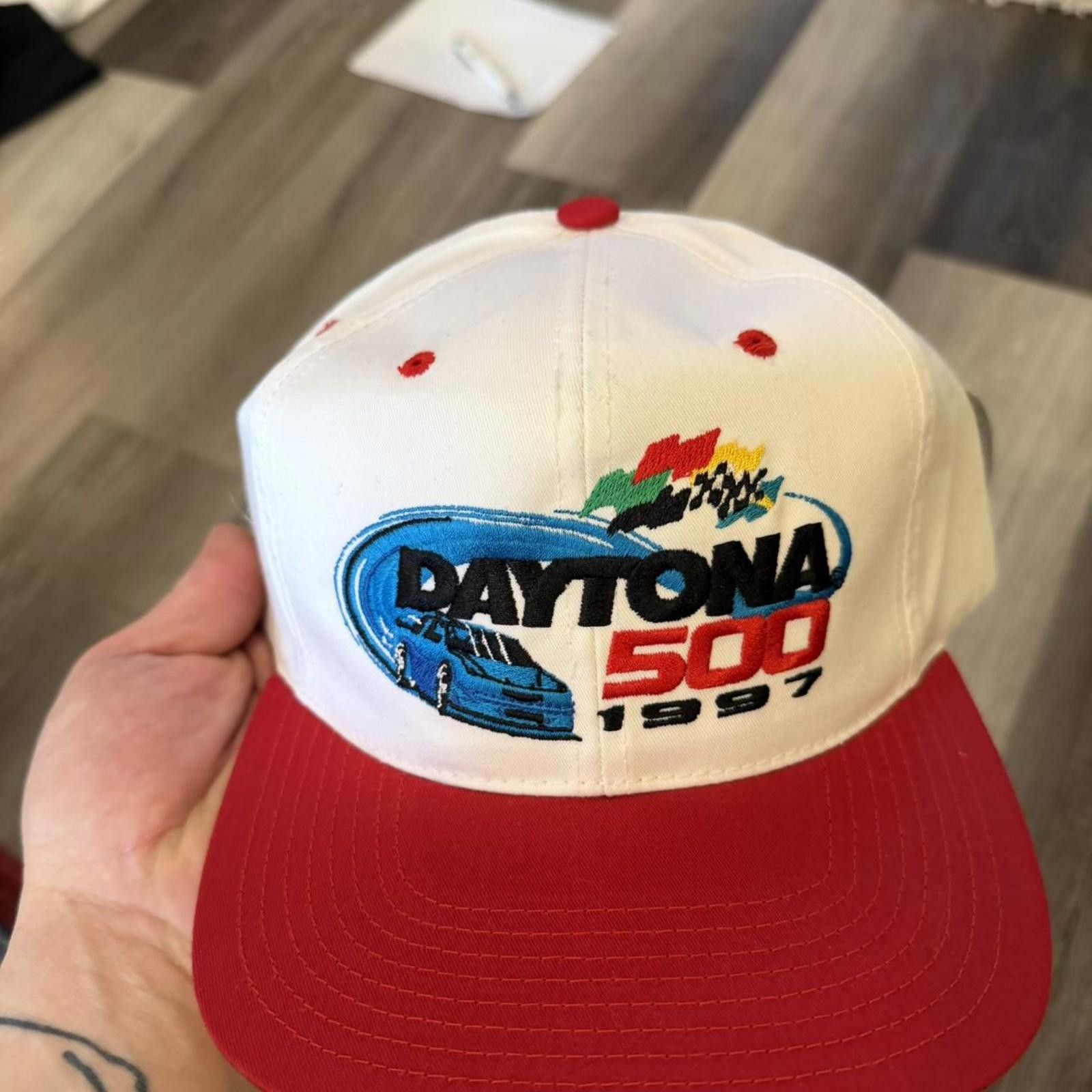 Other Vintage Daytona 500 Deadstock SnapBack hat 1997 OS Size ONE SIZE - 5 Thumbnail