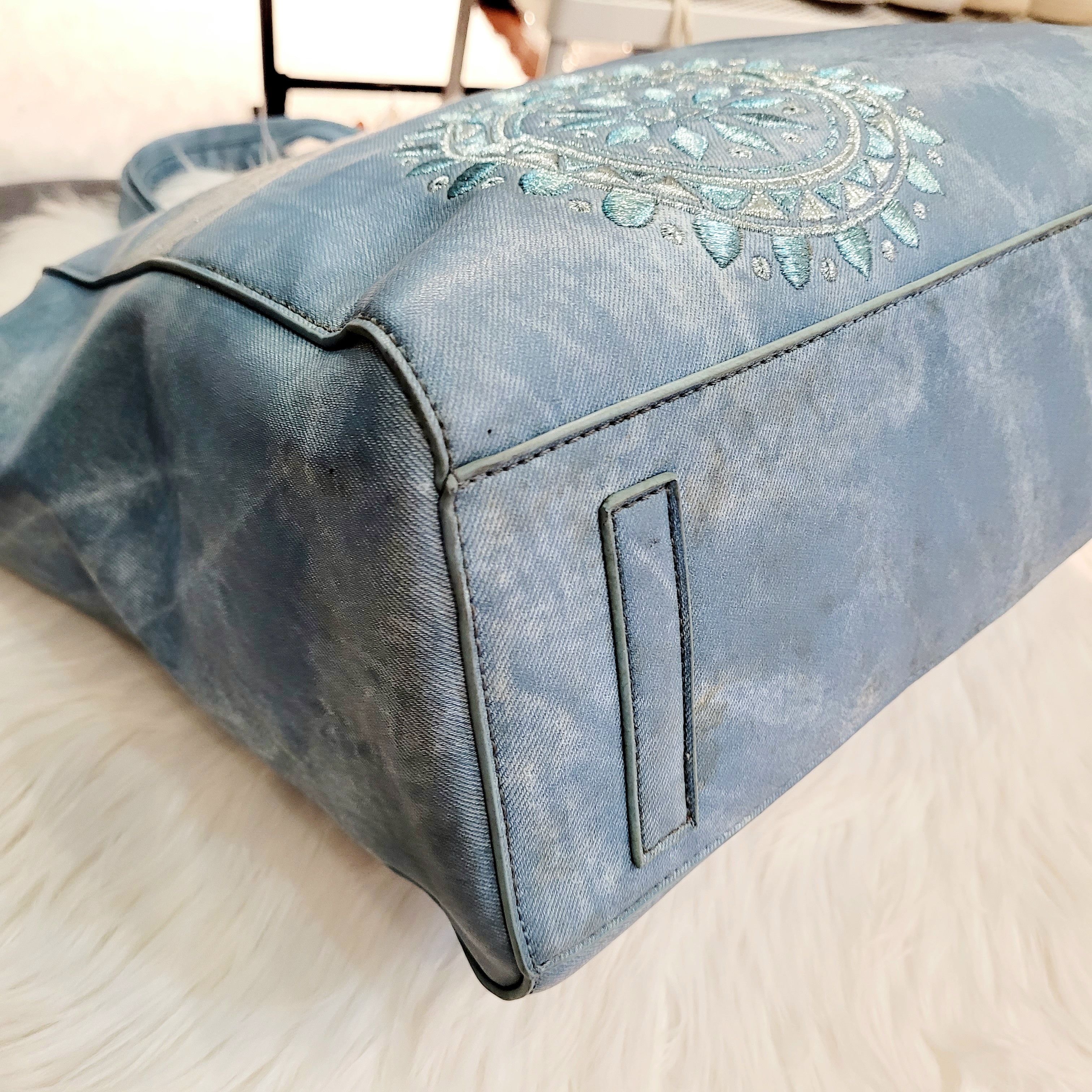 Desigual Desigual Mandala Denim Patch PVC Sling Crossbody Tote Size ONE SIZE - 12 Thumbnail