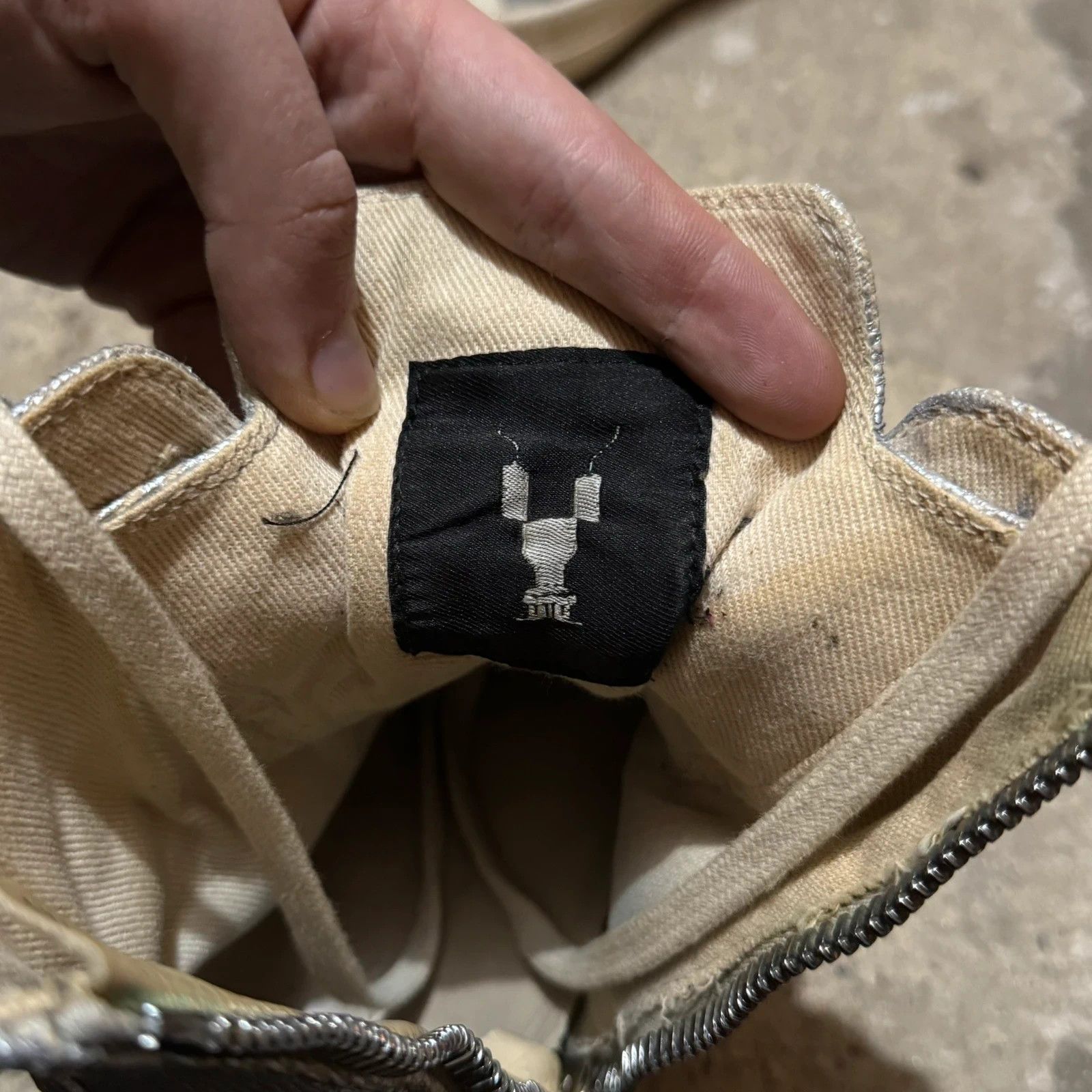 Rick Owens Rick owens drkshdw silver ramones logo Size US 8.5 / IT 38.5 - 6 Thumbnail