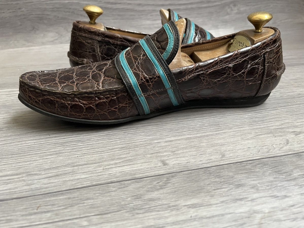 Prada Prada crocodile penny loafers sz 41 Size US 8 / EU 41 - 9 Thumbnail