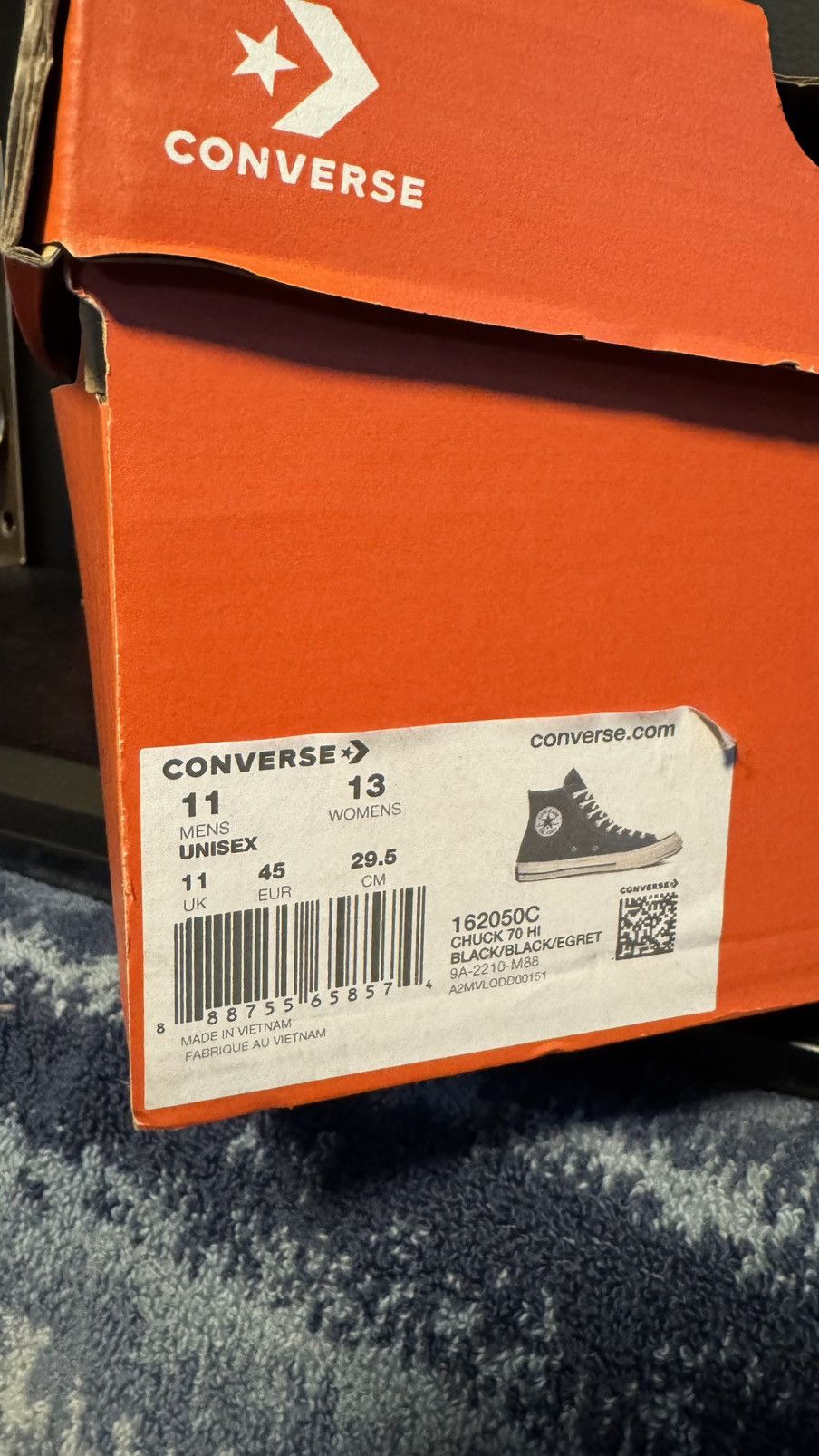 Converse Chuck 70 high Converse (retro of vintage converse) Size US 11 / EU 44 - 3 Thumbnail