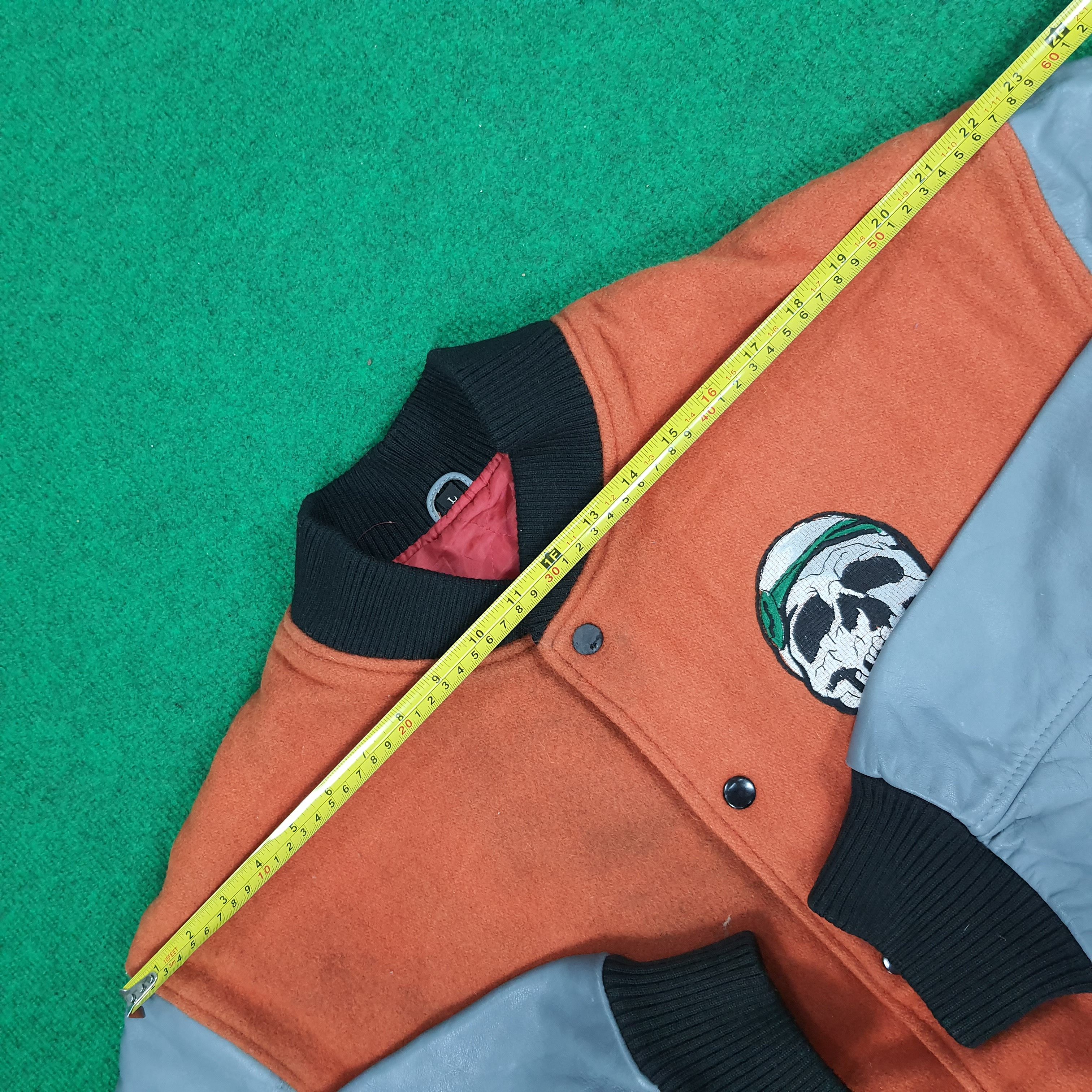 Vintage Native Skull Just Brass Varsity Jacket
