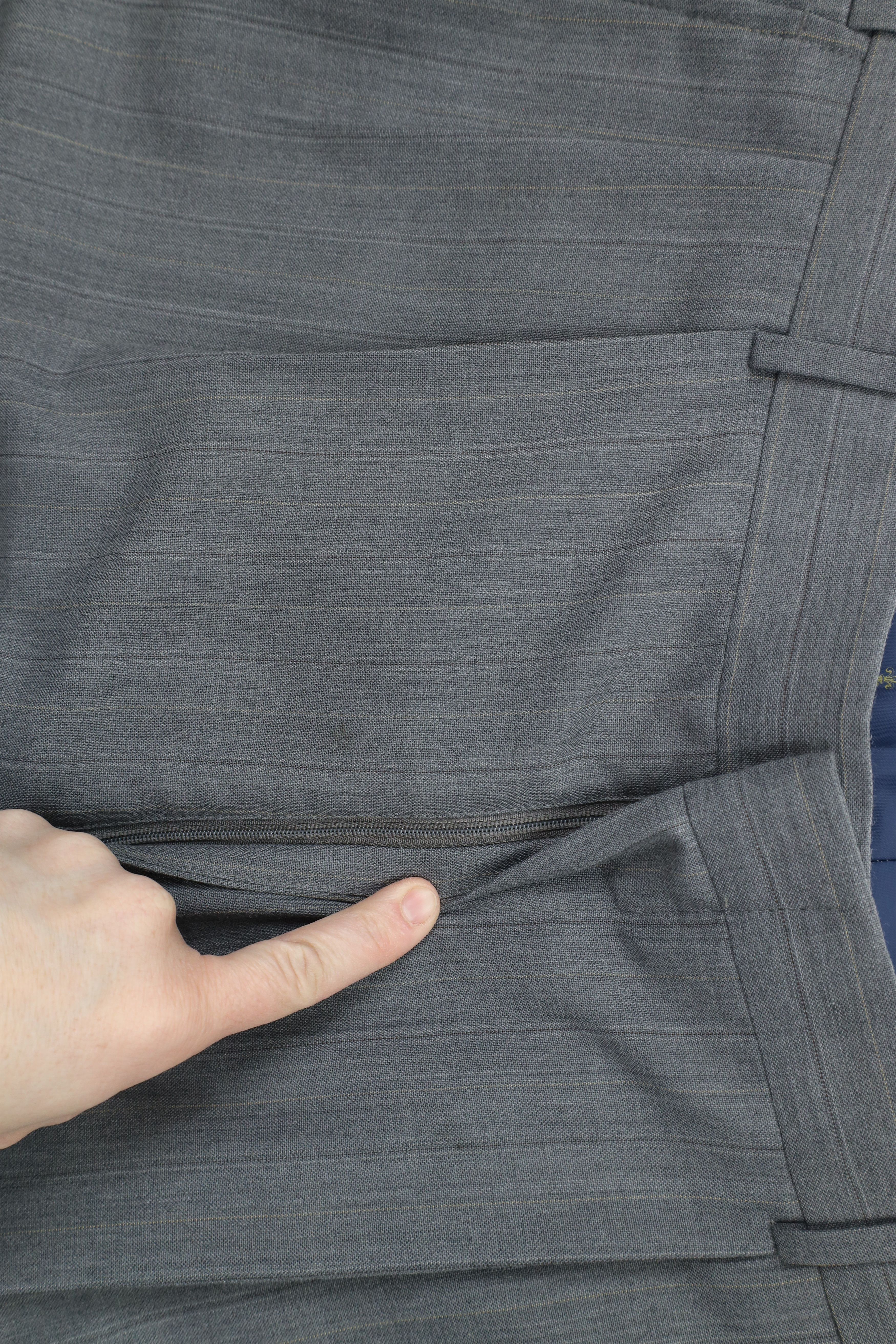 Vintage Vintage 90s Streetwear Pinstriped Wide Leg Chino Pants Size US 38 / EU 54 - 6 Thumbnail