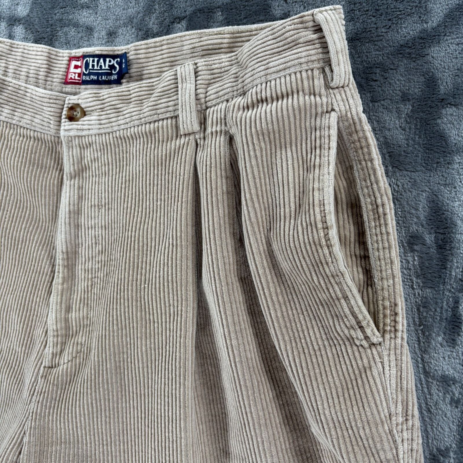 Polo Ralph Lauren Polo Ralph Lauren Vintage Tan Corduroy Pants Men 34x31 Prep Size US 34 / EU 50 - 4 Thumbnail