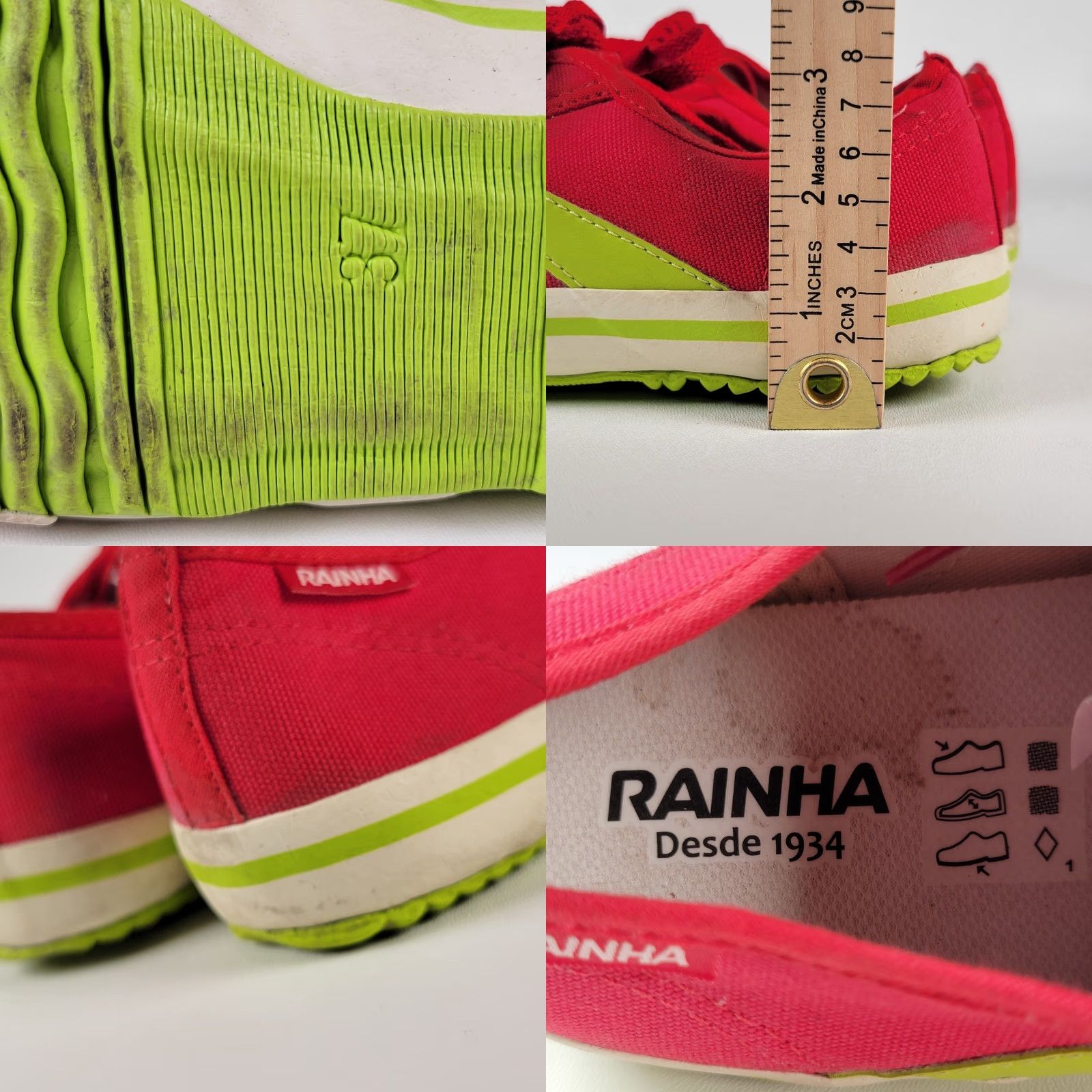 Vintage Rainha Sneakers Women's Capoeira Size37 Pink Lace Up Athletic Shoes Size US 7 / IT 37 - 8 Thumbnail
