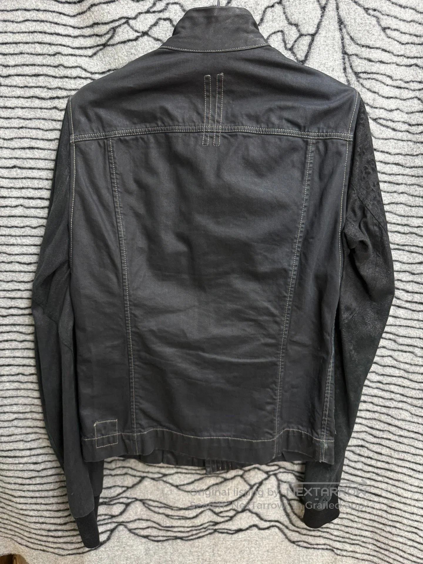 Rick Owens Rick Owens Waxed Denim Distressed Sheepskin Jacket. Size US M / EU 48-50 / 2 - 6 Thumbnail