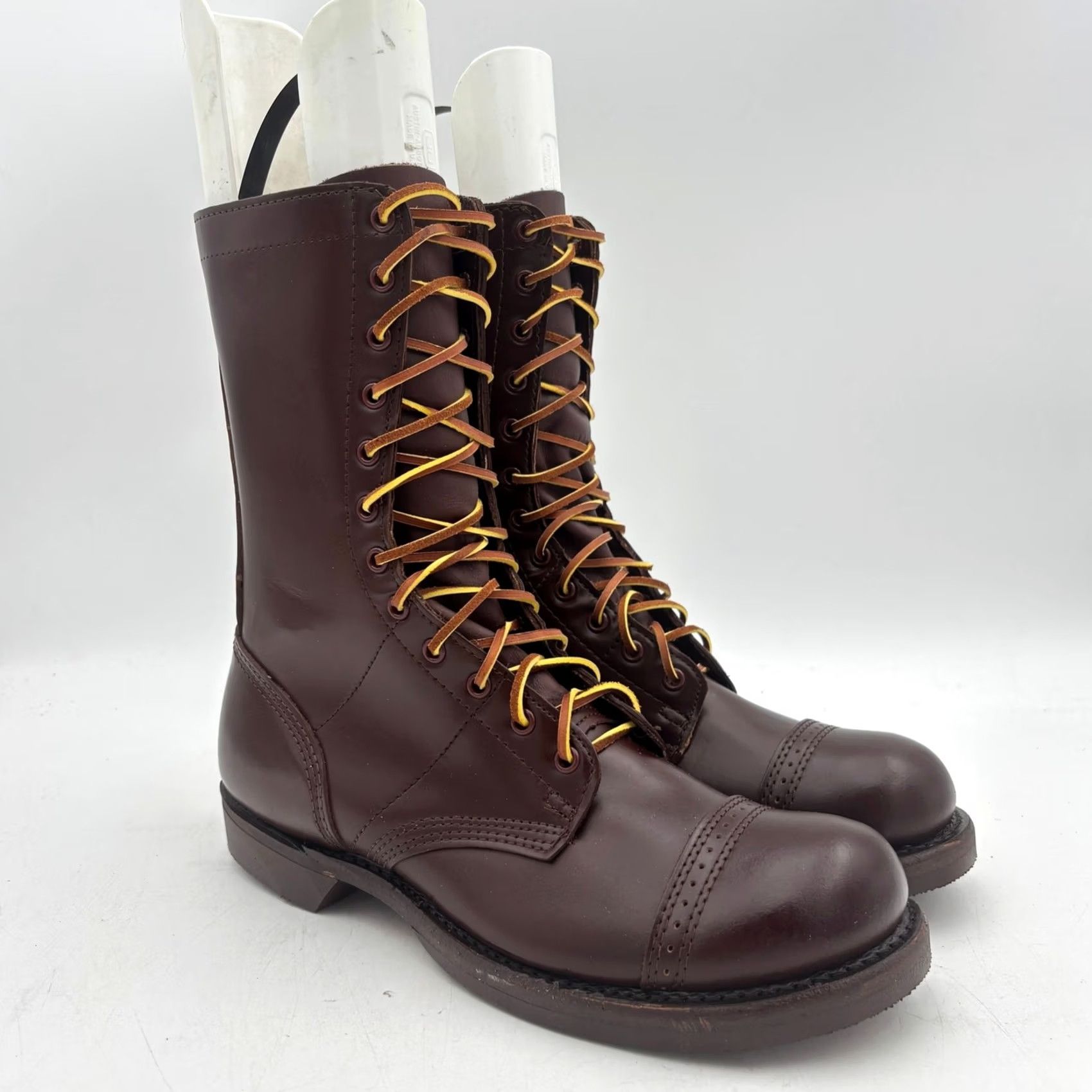 Vintage VINTAGE Corcoran Jump Boots 10" Brown Men 8.5 D Combat Leather Boots Mens Size US 9 / EU 42 - 3 Thumbnail