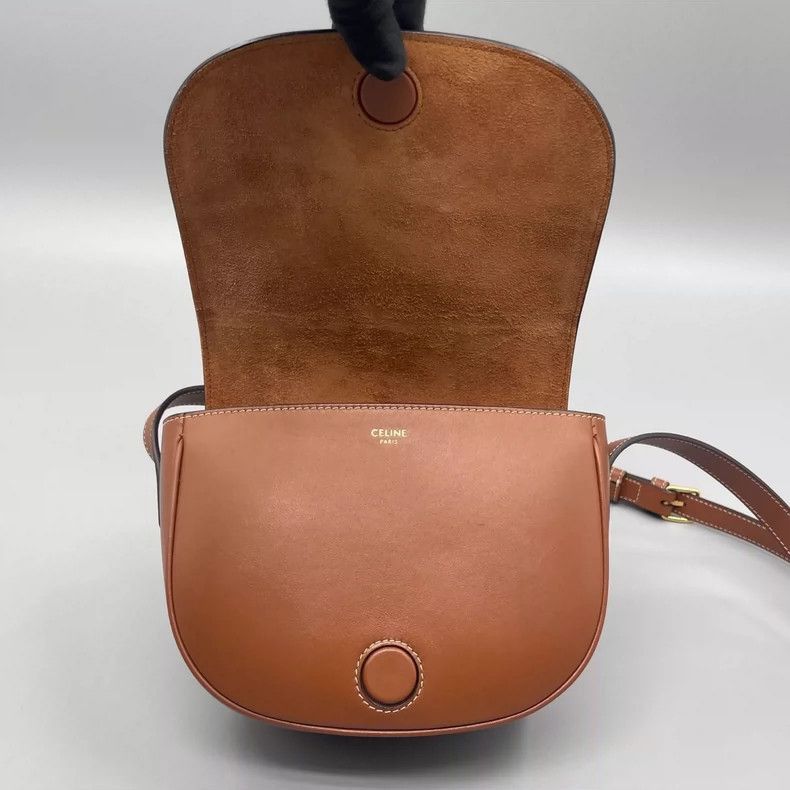 Celine Celine Caramel Embossed Crossbody Bag-2505 Size ONE SIZE - 8 Thumbnail
