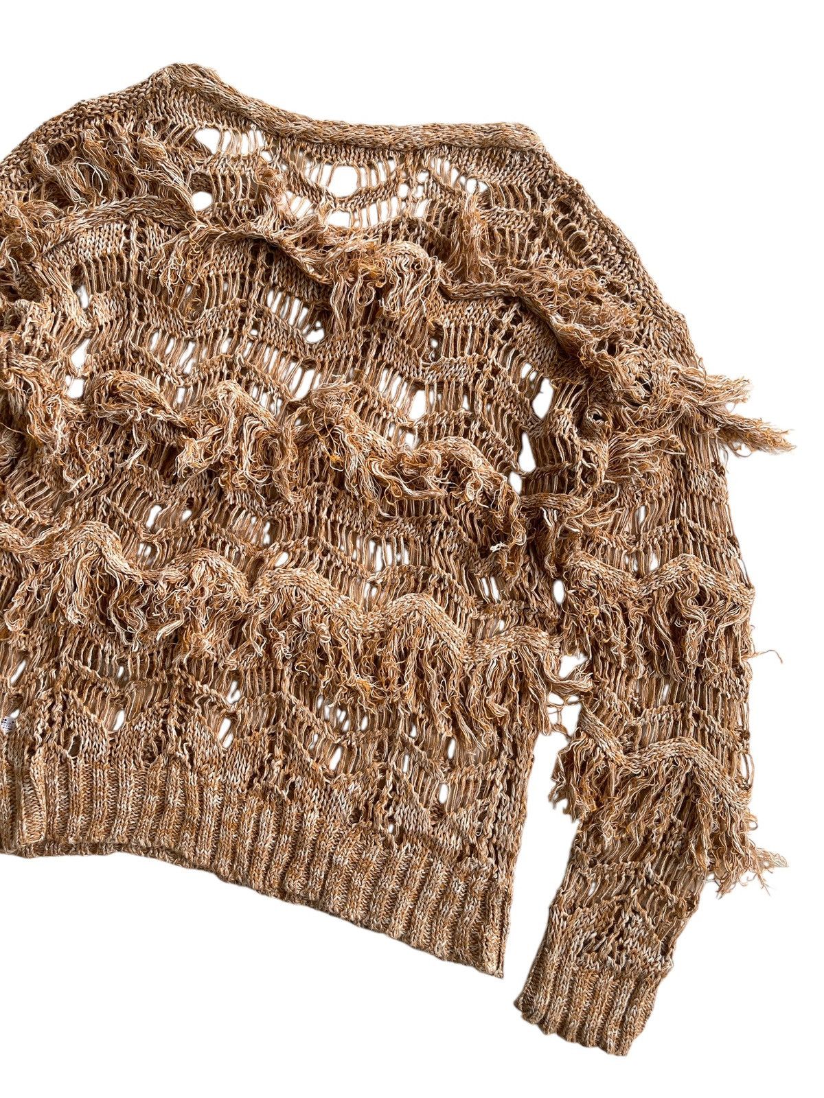 GOA G.O.A Net Fringe Knitted Sweater Size M / US 6-8 / IT 42-44 - 13 Thumbnail
