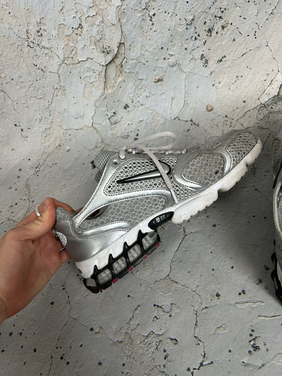 Nike Nike Spiridon Cage 2 Silver Sneakers Vintage Y2K Streetwear Size US 9 / EU 42 - 4 Thumbnail