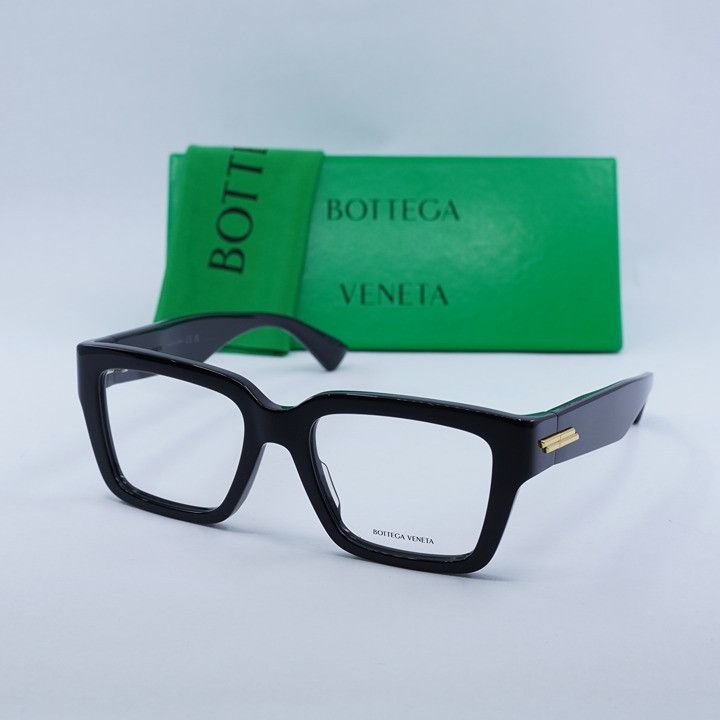 Bottega Veneta Bottega Veneta BV1153O 005 Eyeglasses Black 51mm Square Size ONE SIZE - 12 Thumbnail