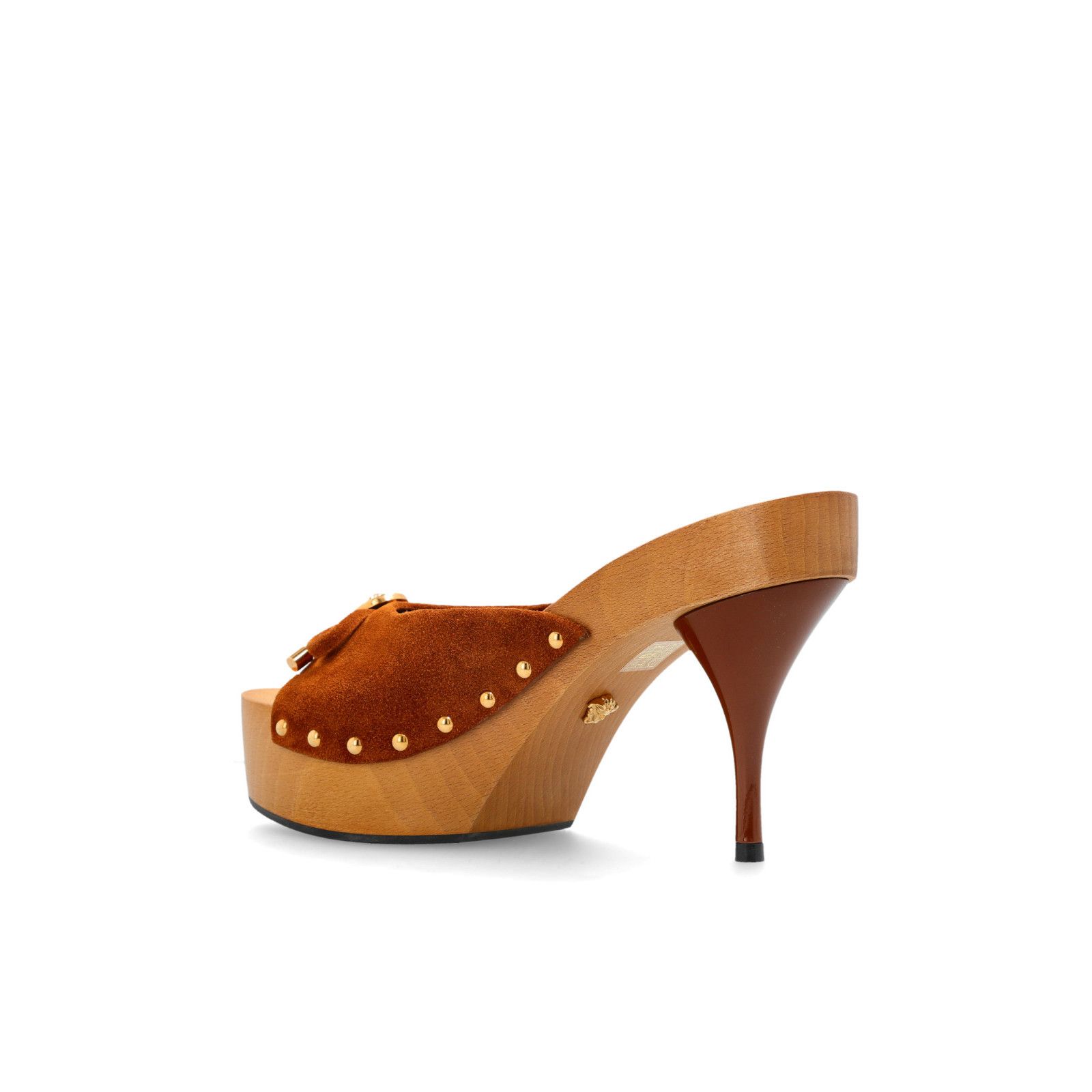 Versace VERSACE Medusa Head Brown Platform Sandals New & Authentic ( Size US 10 / IT 40 - 3 Thumbnail