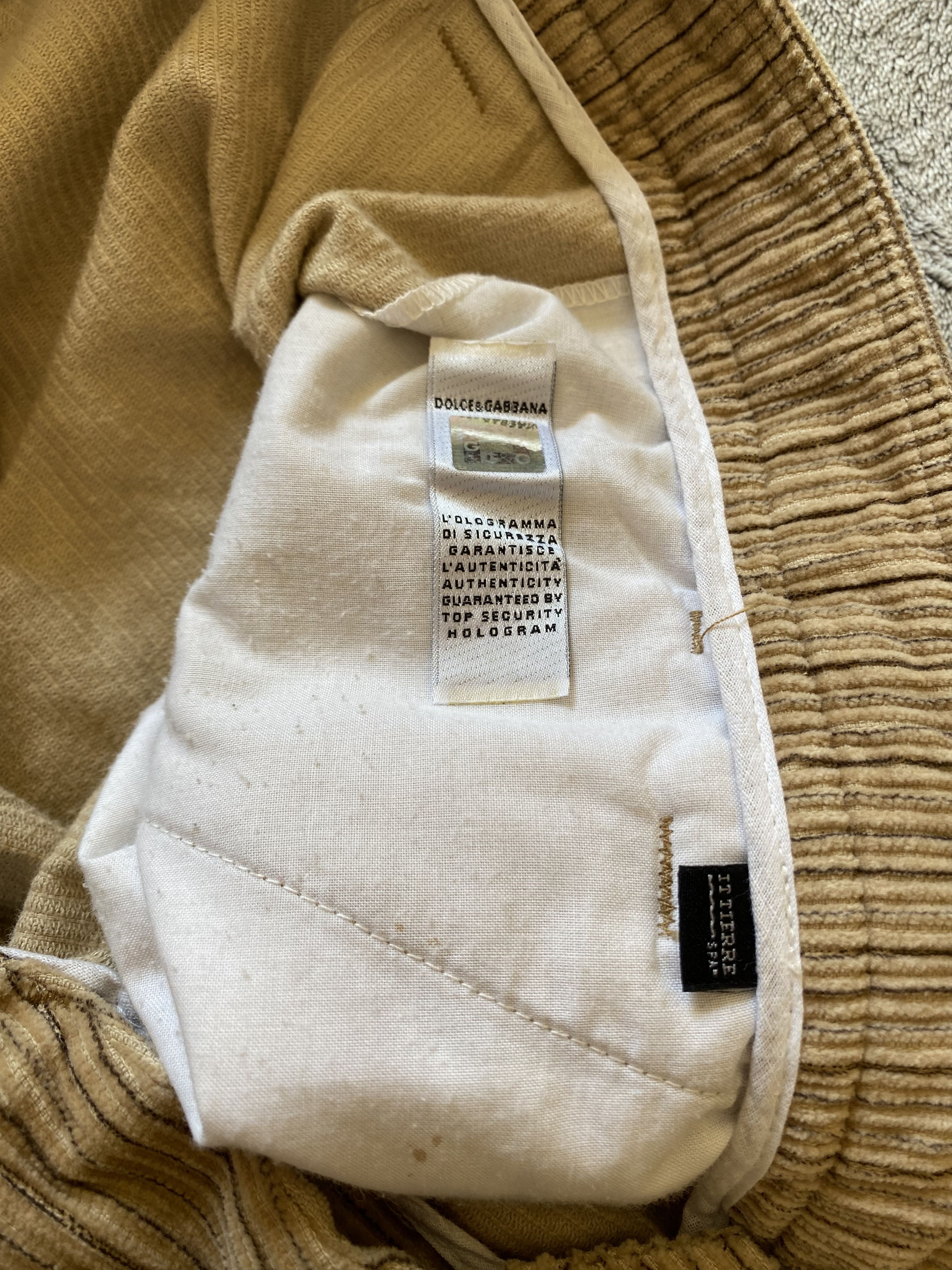 Dolce & Gabbana Vintage y2k rare archive Dolce Gabbana corduroy pants Size US 36 / EU 52 - 6 Thumbnail
