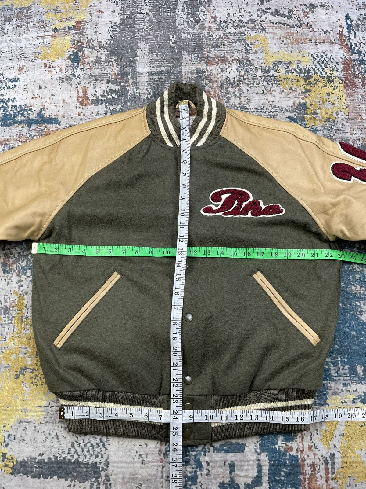 Japanese Brand Vintage Piko Hawaiian Leather Wool Varsity Jackets Size US S / EU 44-46 / 1 - 15 Thumbnail