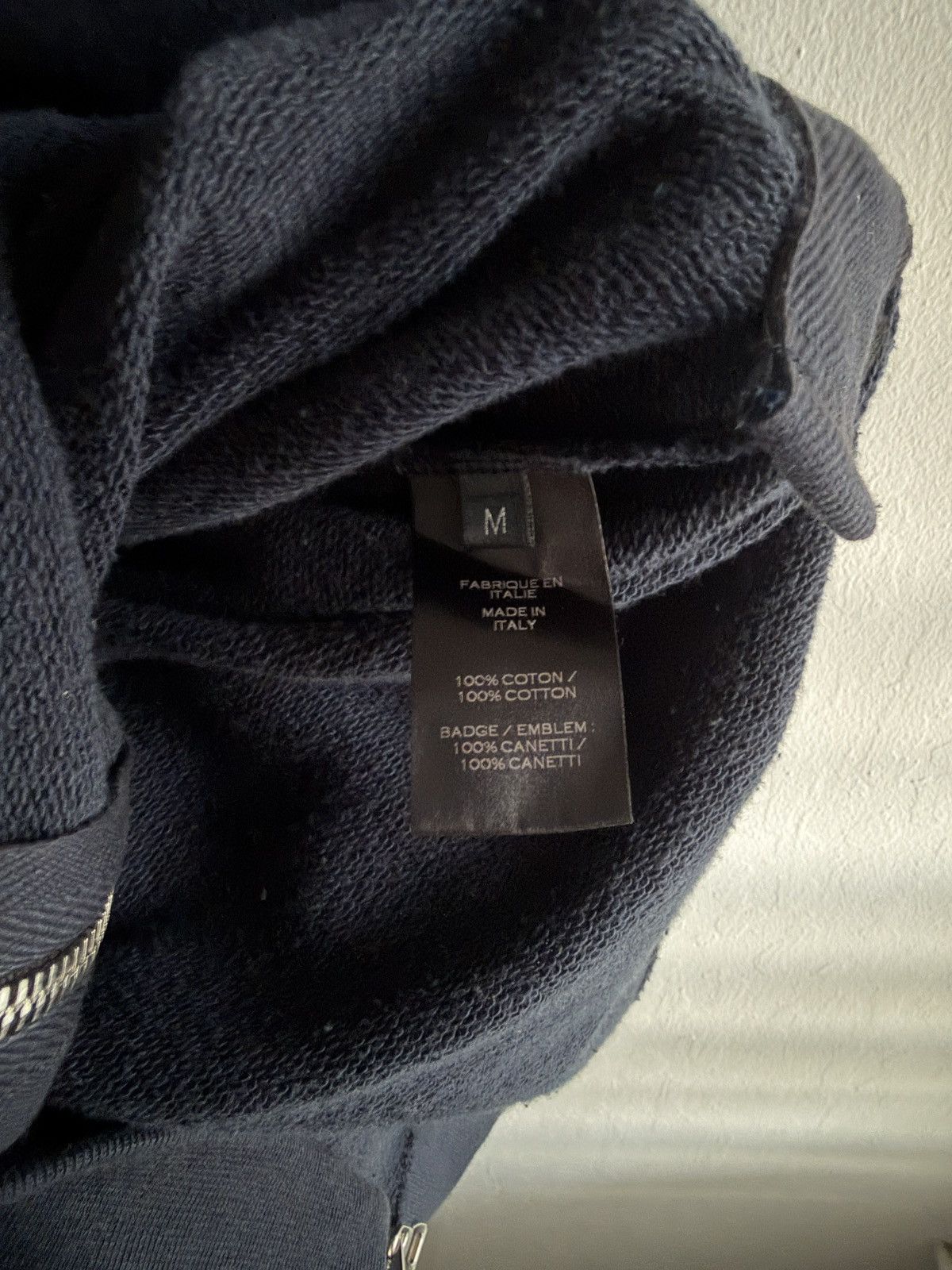 Balmain SS10 Balmain Crest Navy Double Side Zip Size US M / EU 48-50 / 2 - 6 Thumbnail