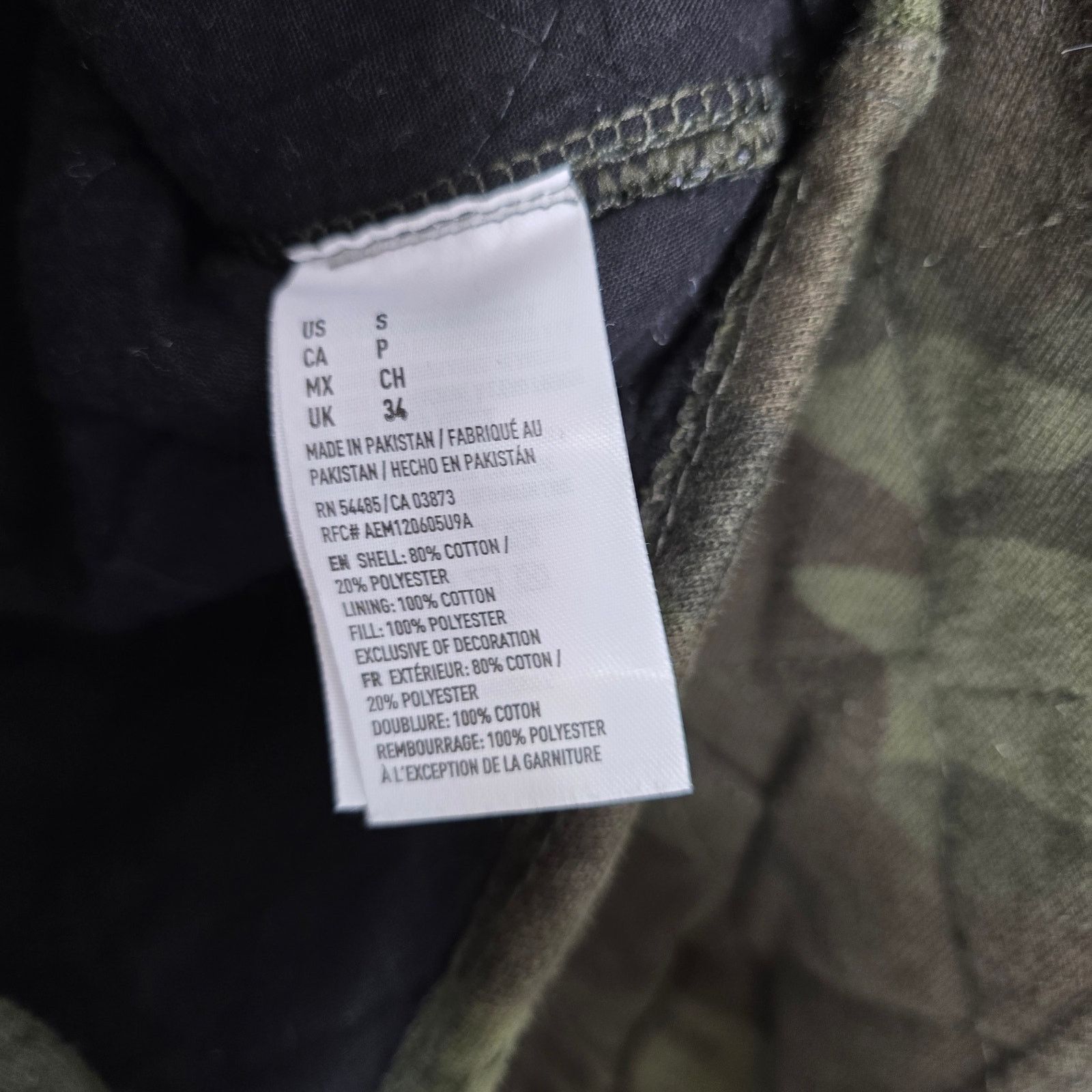 American Eagle Outfitters American Eagle Quilted Camo Shaket Jacket Snap Size Small Size US S / EU 44-46 / 1 - 4 Thumbnail